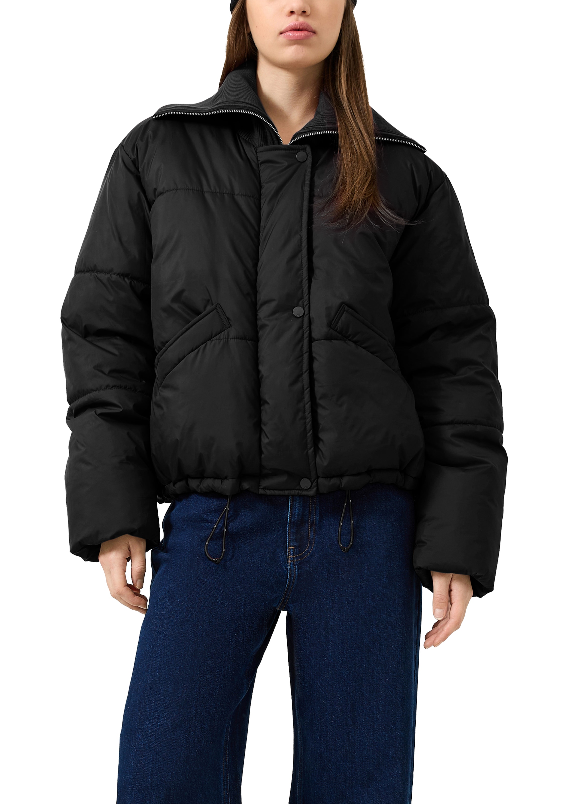 Image of QS Steppjacke ohne Kapuze Winterjacke mit Rollkragen und Reissverschluss