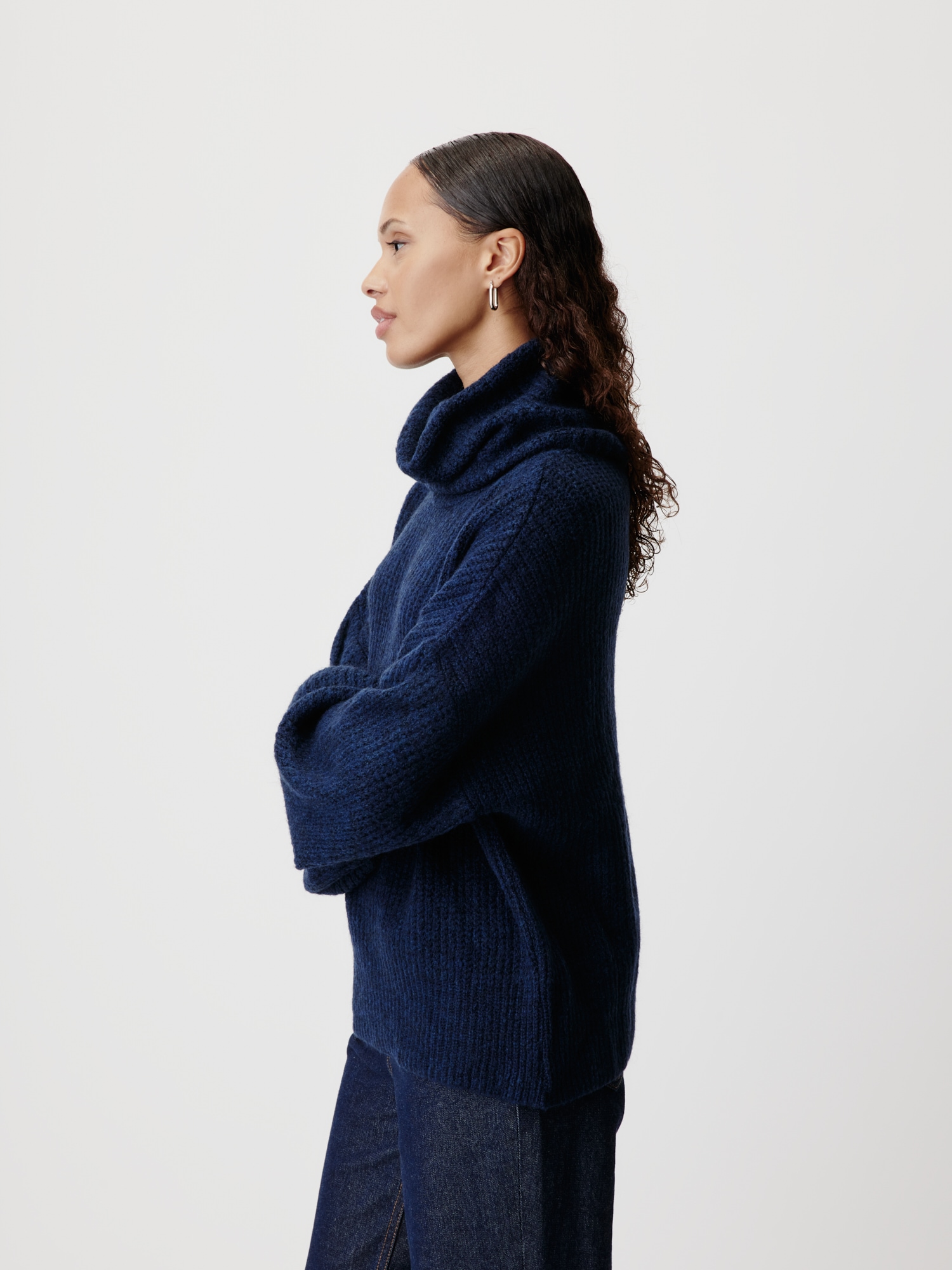 LeGer Pull en tricot »Jarine, LeGer by Lena Gercke« coupe ample avec col rond