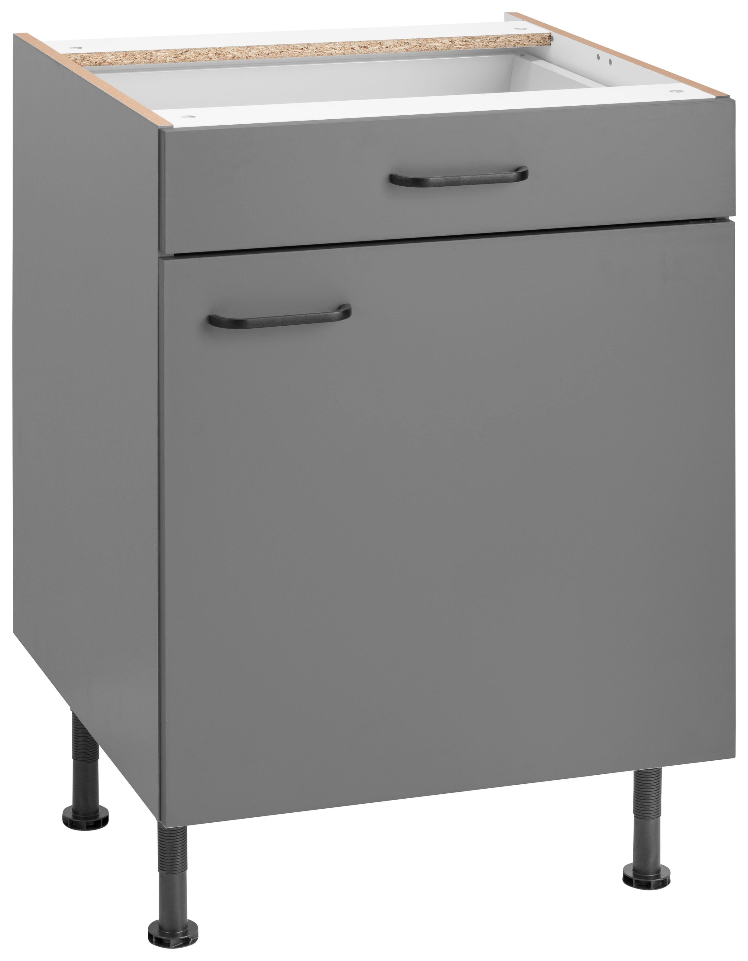 Image of OPTIFIT Unterschrank »Elga«, mit Soft-Close-Funktion, Vollauszug, höhenverstellbaren Füssen und Metallgriffen, Breite 60 cm bei Ackermann Versand Schweiz