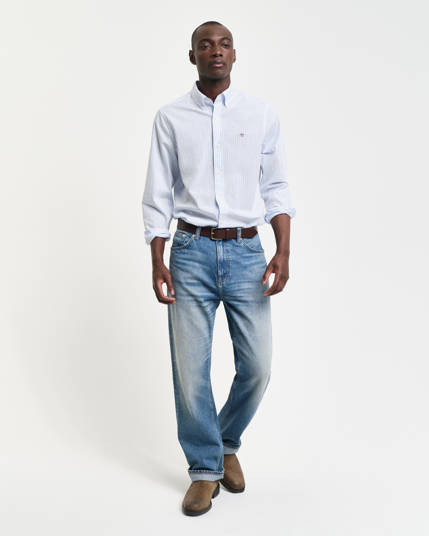 Gant Langarmhemd »SLIM POPLIN STRIPE SHIRT«