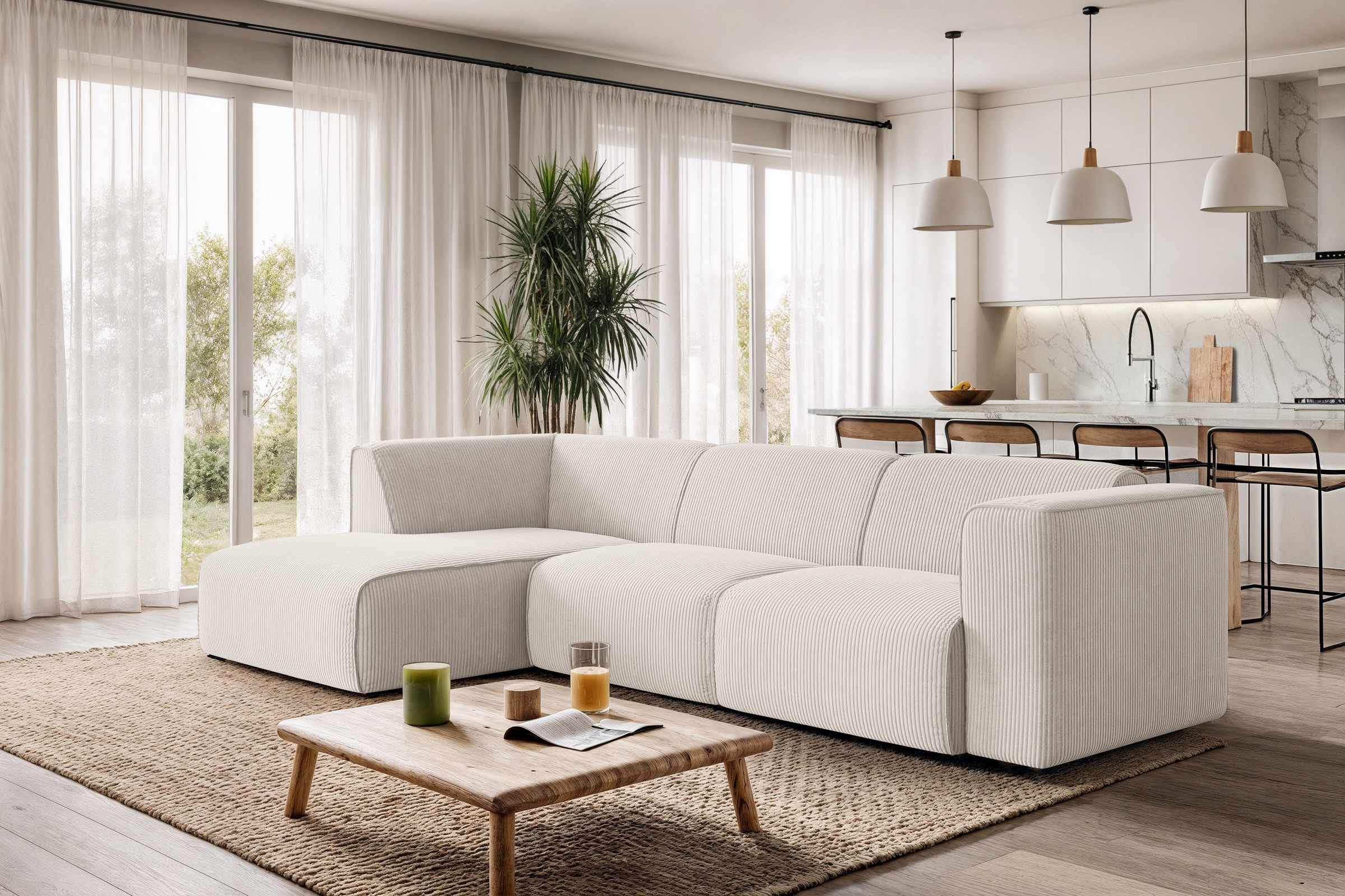 GOODproduct Canapé d'angle »Merid L-Form, B: 295 cm - OTTO. Verlässliche Qualität.« jederzeit durch Module erweiterbar