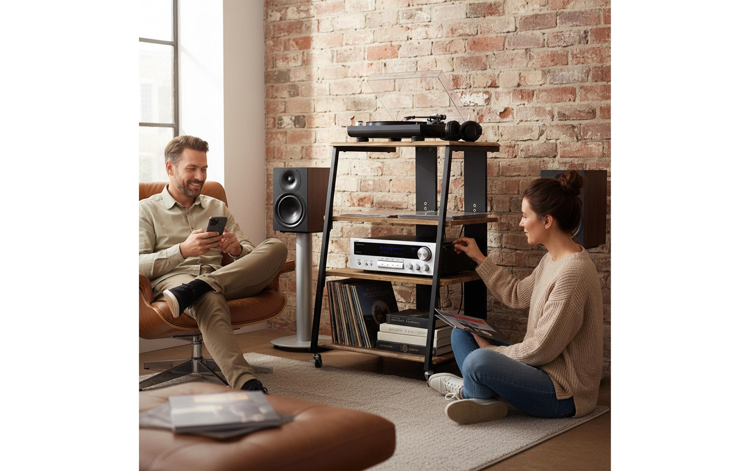 relaxdays TV-Board »Hifi-Regal 78 x 61 x 52 cm«