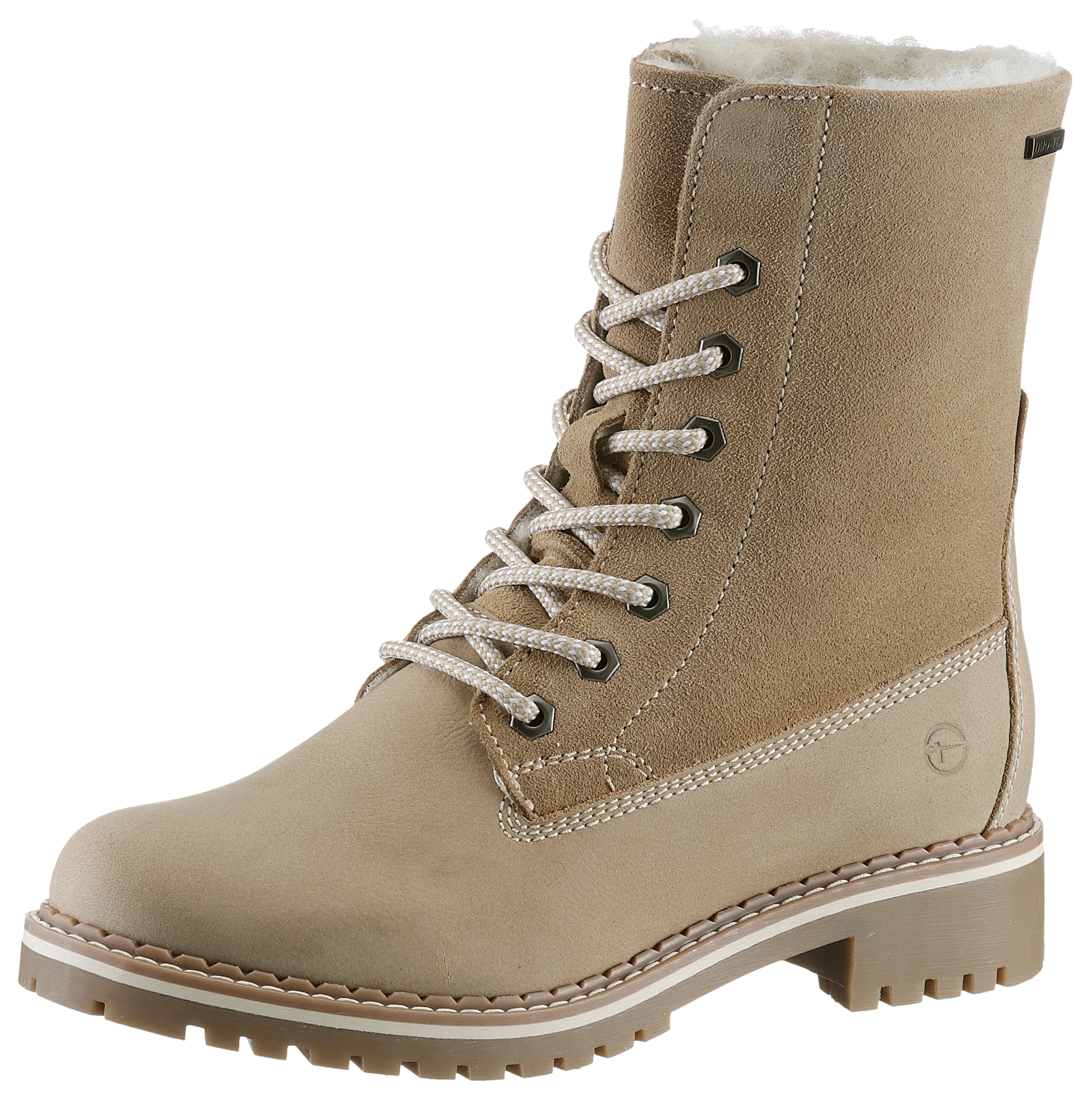 Tamaris Winterboots, Blockabsatz, Winterstiefelette, Outdoorschuh mit Duo Tex-Ausstattung