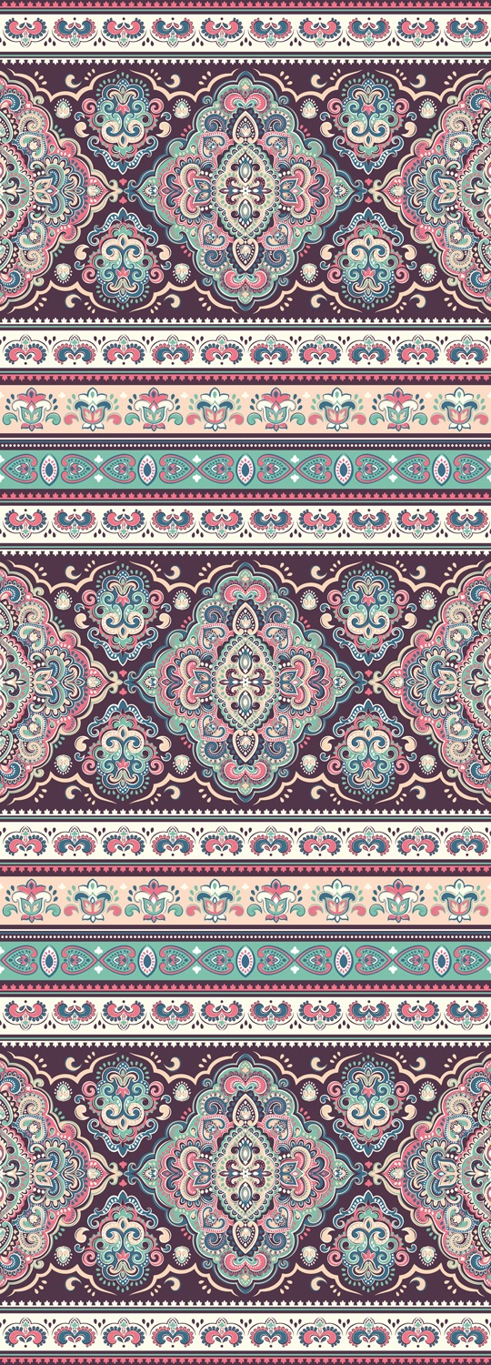 Image of queence Vinyltapete "Eleanor" Barock Kunst bedruckt glatt 90x250cm, selbstklebend, kinderleichte Anbringung, Sticker