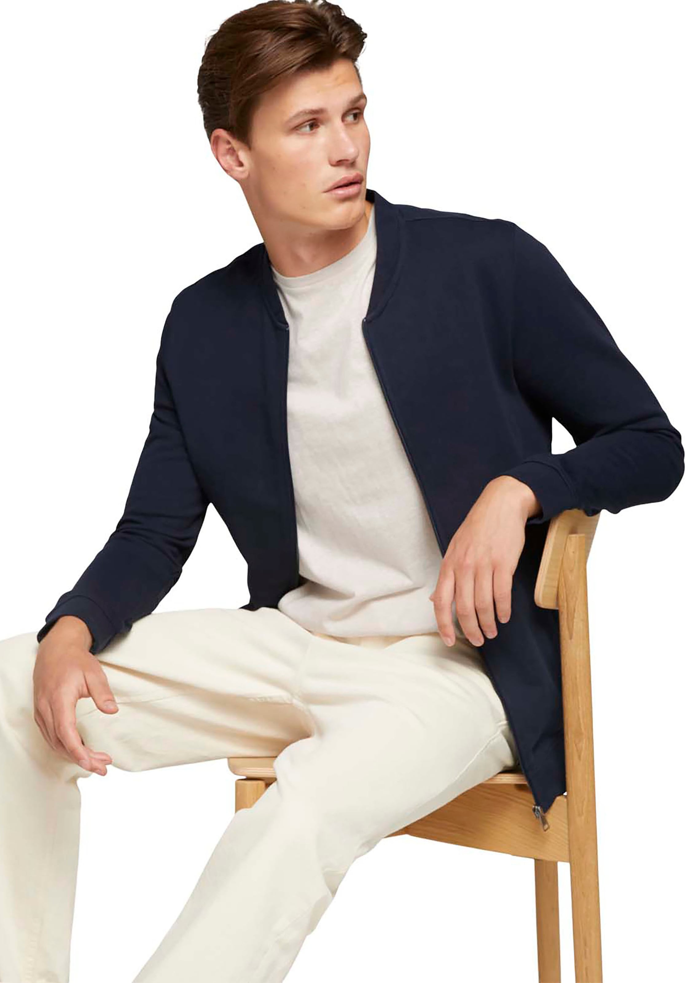 TOM TAILOR Denim Sweatjacke, in Blousonform