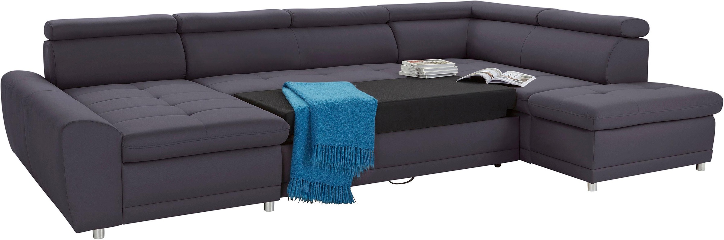 sit&more Wohnlandschaft »Riva U-Form«, wahlweise mit Bettfunktion
