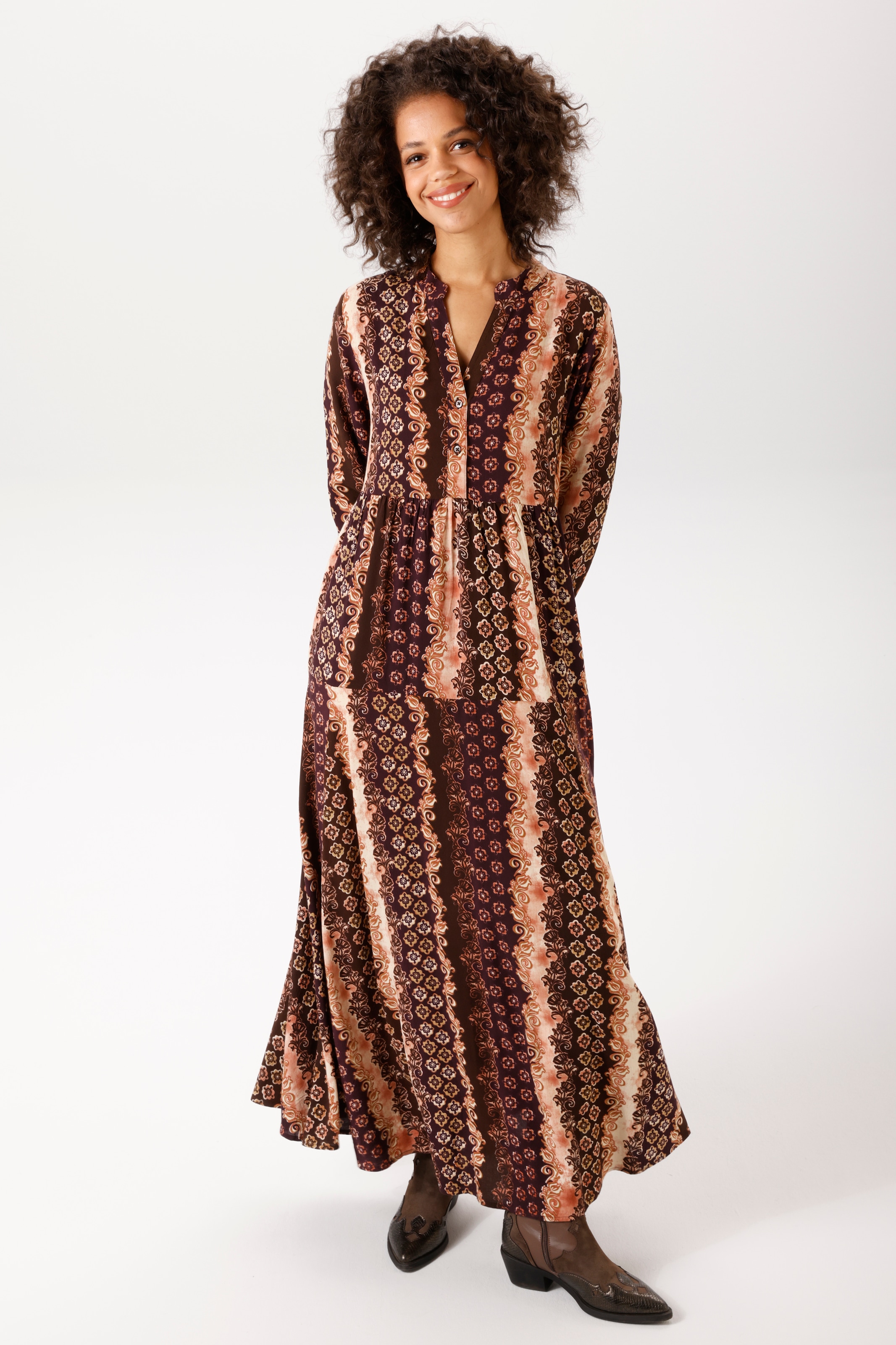 Image of Aniston CASUAL Maxikleid im fantasievollen Muster-Mix - jedes Teil ein Unikat - NEUE KOLLEKTION
