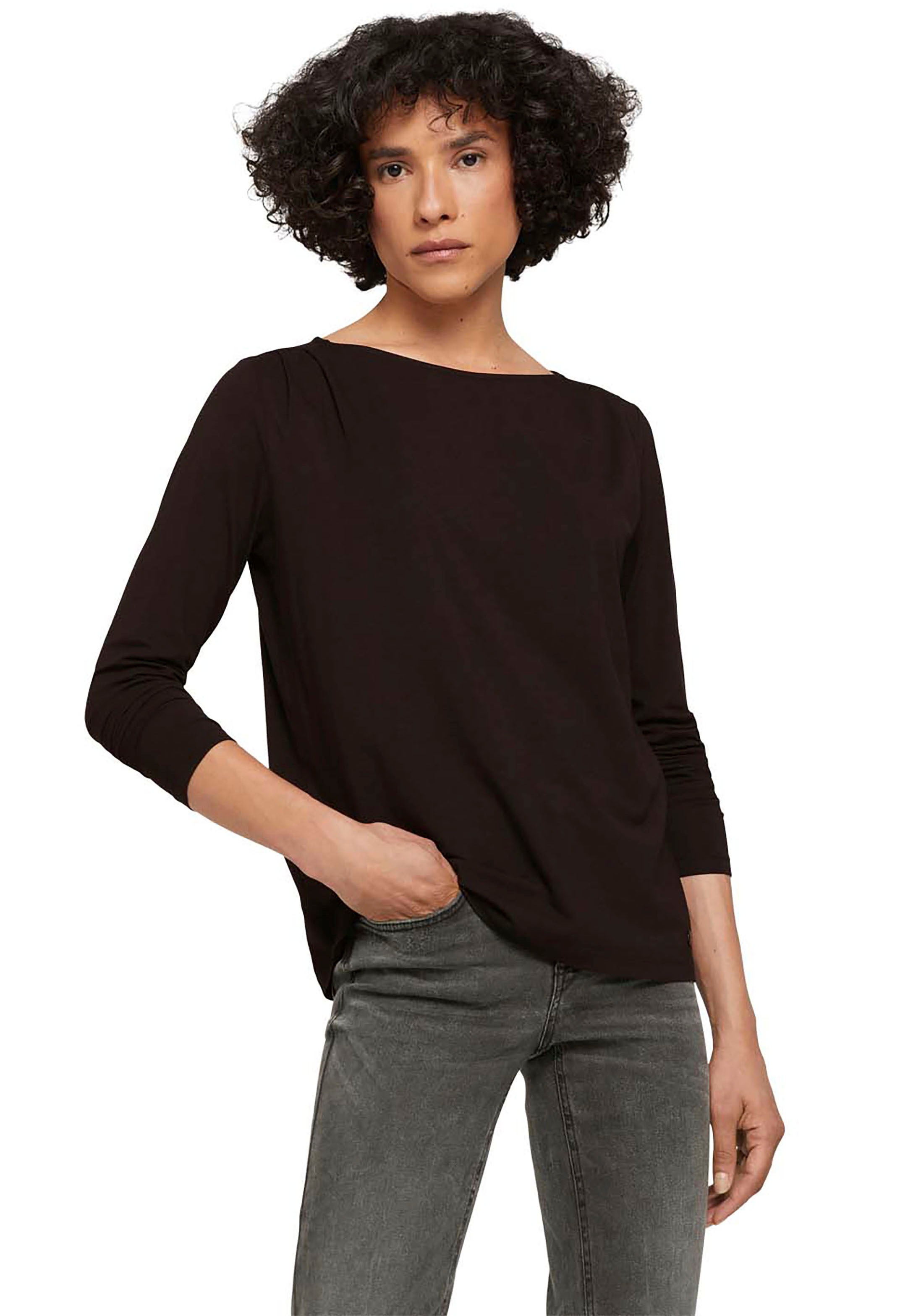 Image of TOM TAILOR Langarmshirt, mit Faltenlegung an den Schultern bei Ackermann Versand Schweiz