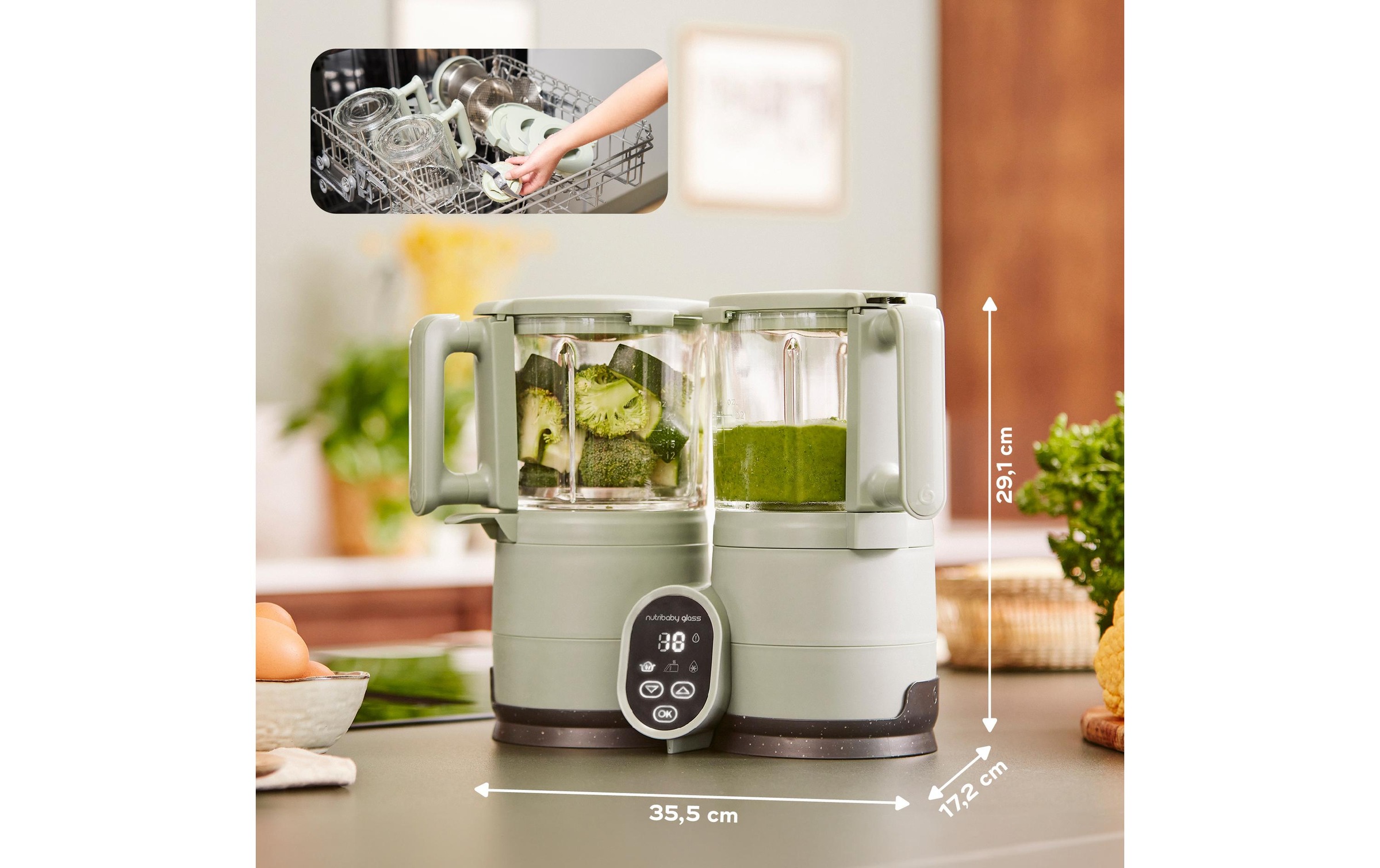 BABYMOOV Babynahrungszubereiter »Nutribaby Glass«