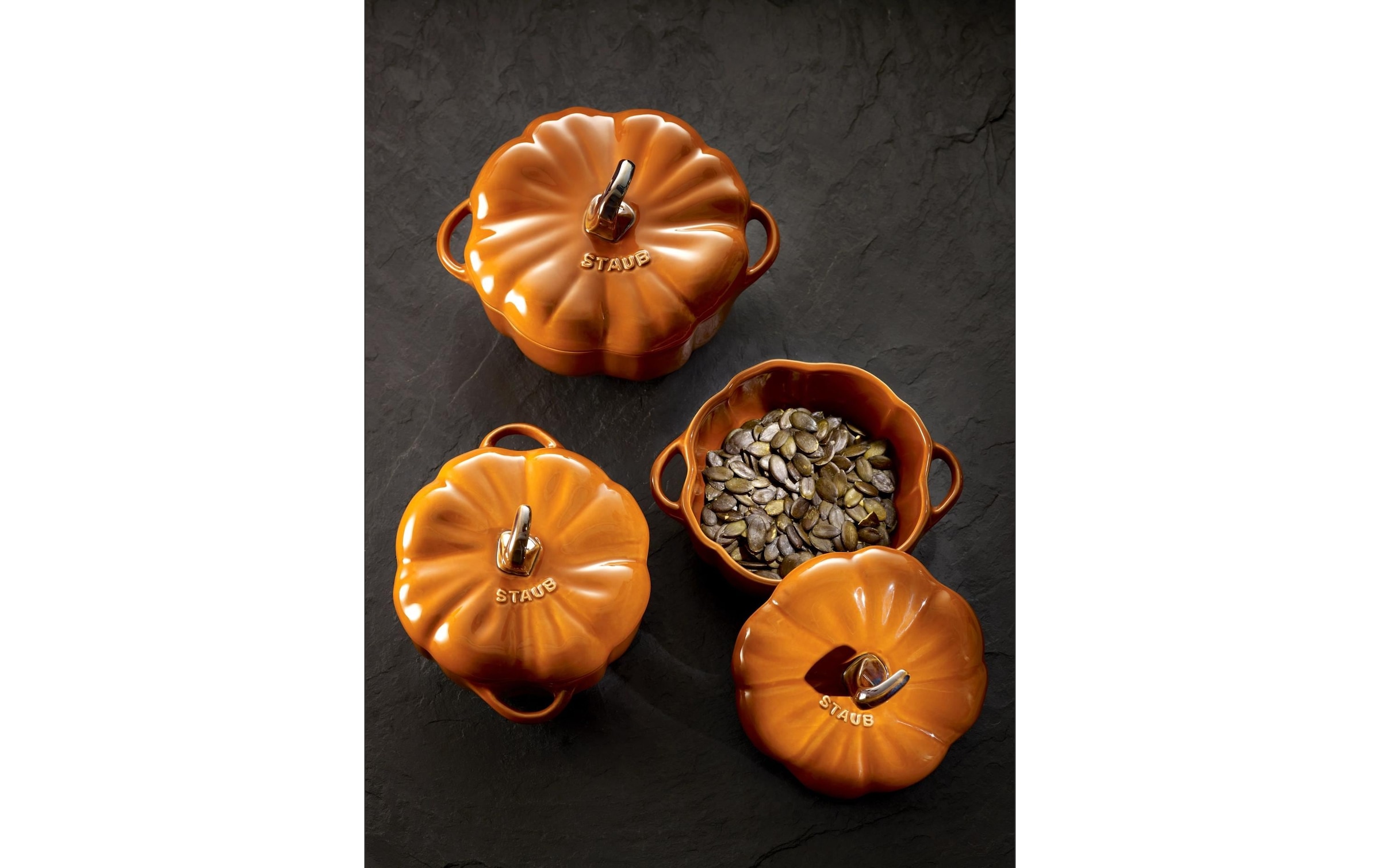 STAUB Bräter »Cocotte Kürbis 12 cm, 0.5 l« Gusseisen