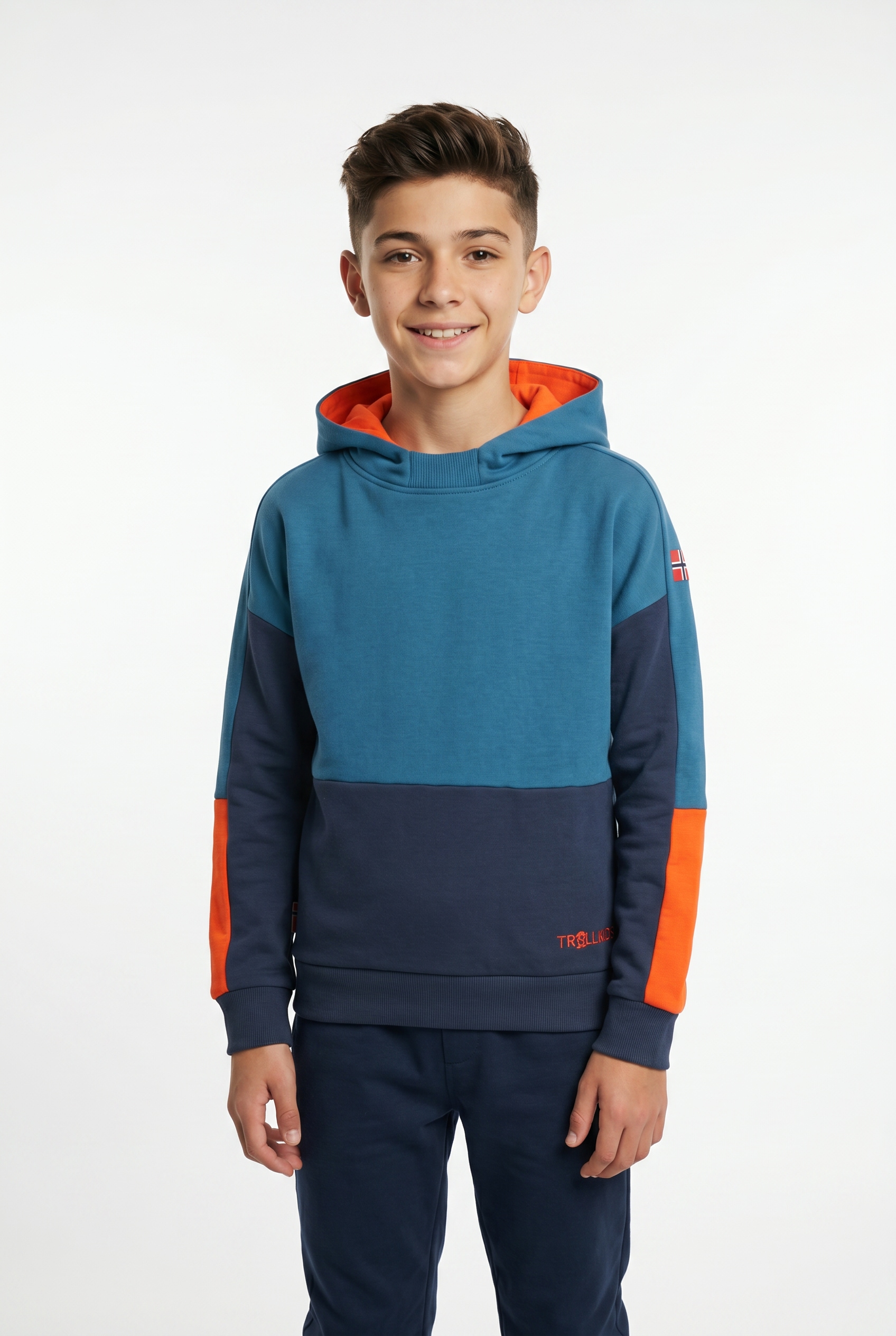 TROLLKIDS Kapuzensweatshirt »KIDS RONDANE SWEATER«, mit farblich passender Fütterung, aus Baumwolle
