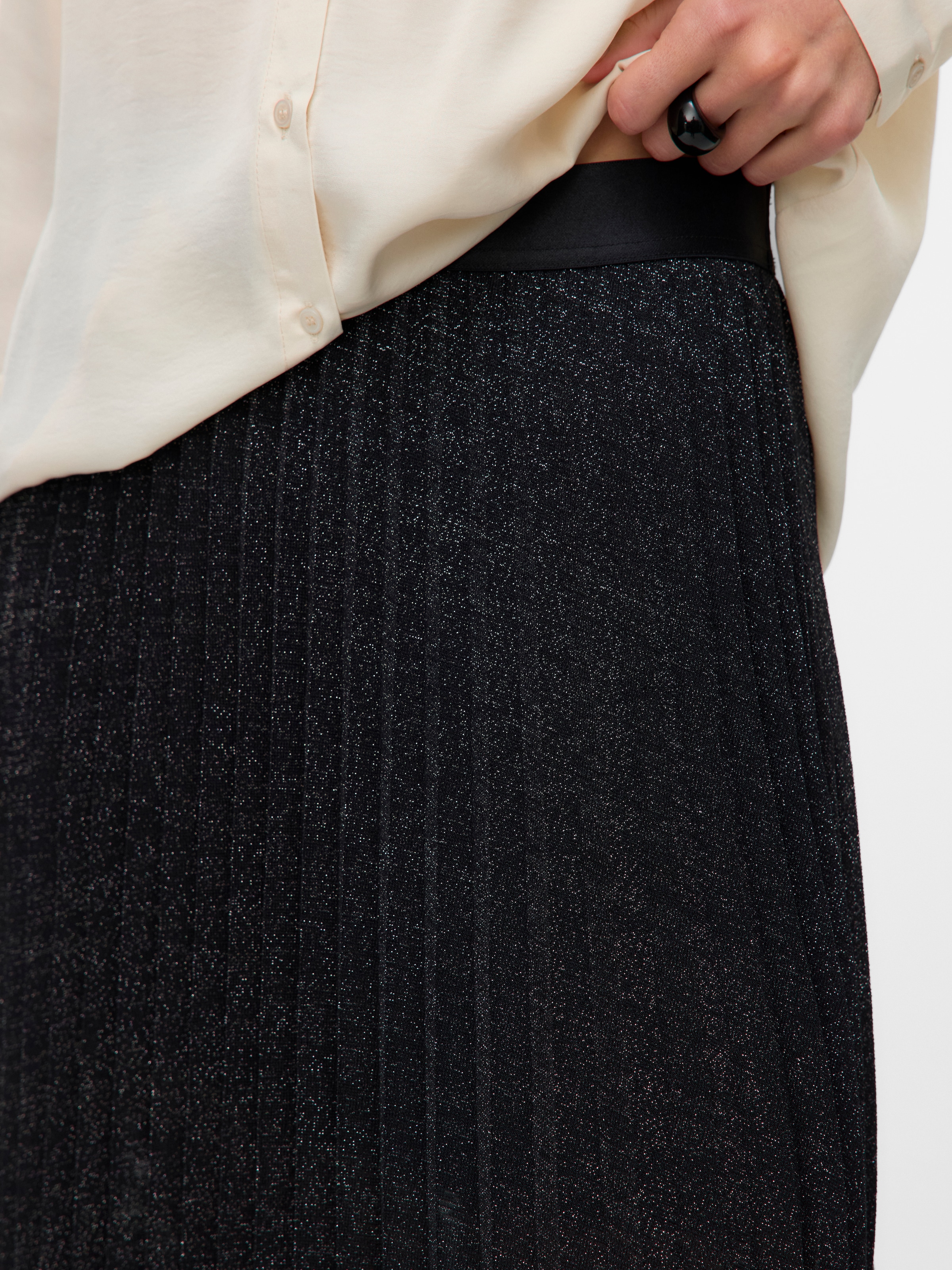 Vero Moda Plisseerock »VMHENLEY MW 7/8 SKIRT JRS BTQ«