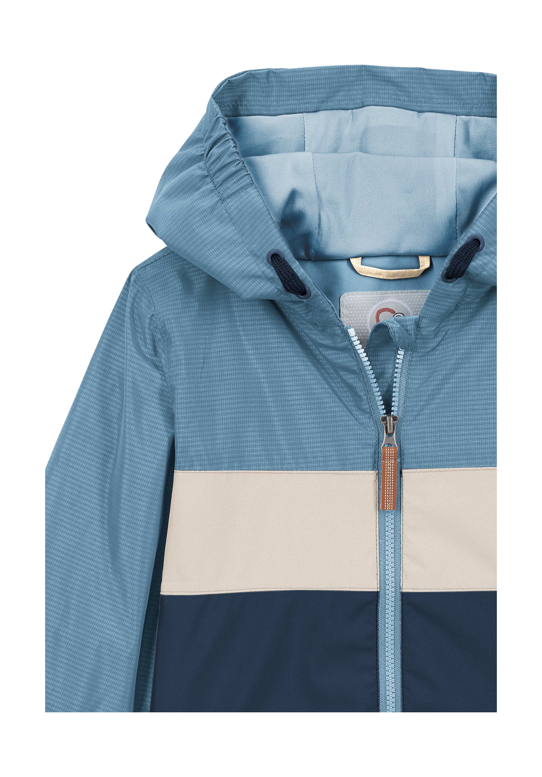 first instinct by killtec Veste fonctionnelle »FIOS 6 MNS JCKT« veste enfant étanche à l'eau et au vent avec protège-menton et étiquette nom