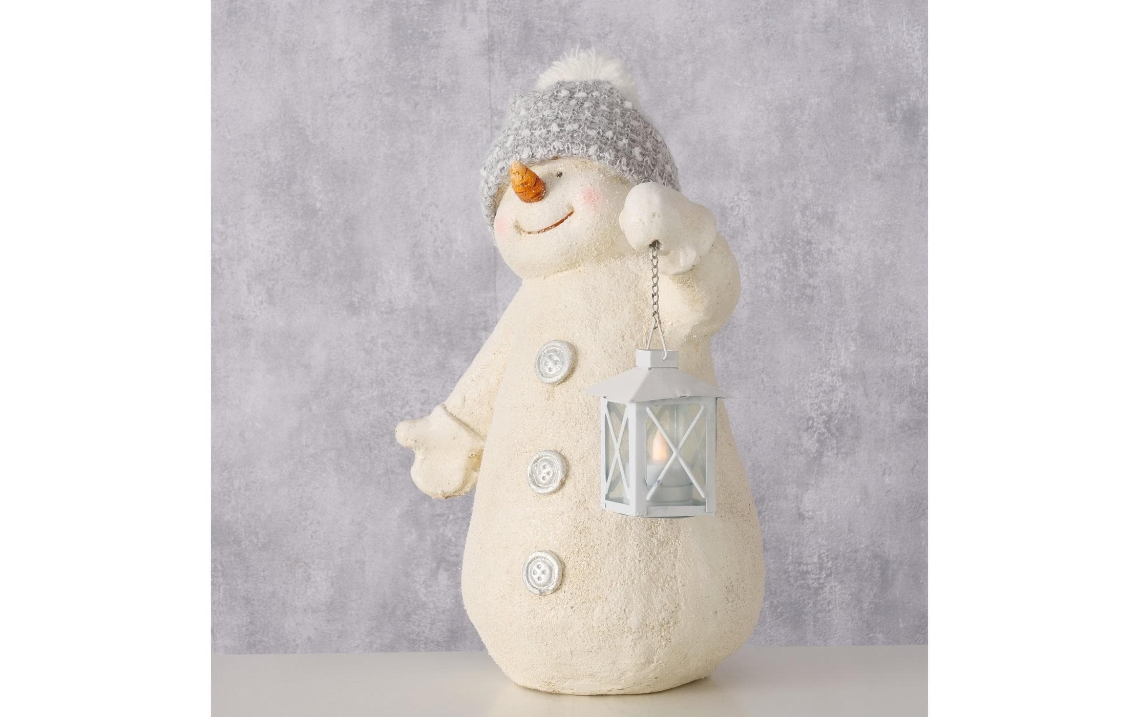 BOLTZE Weihnachtsfigur »Schneemann Harro Kunststoff, 30 x 42 cm«