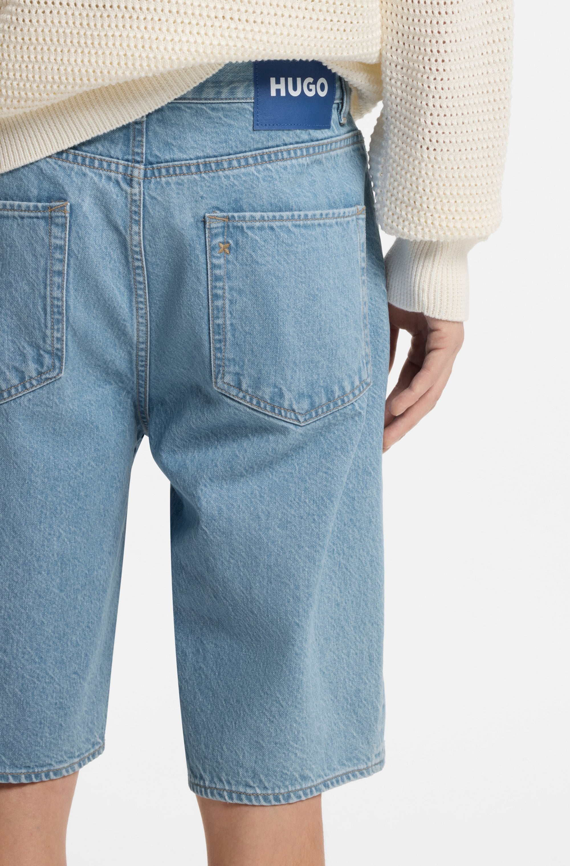 HUGO Short en jean »Skate« Coupe droite