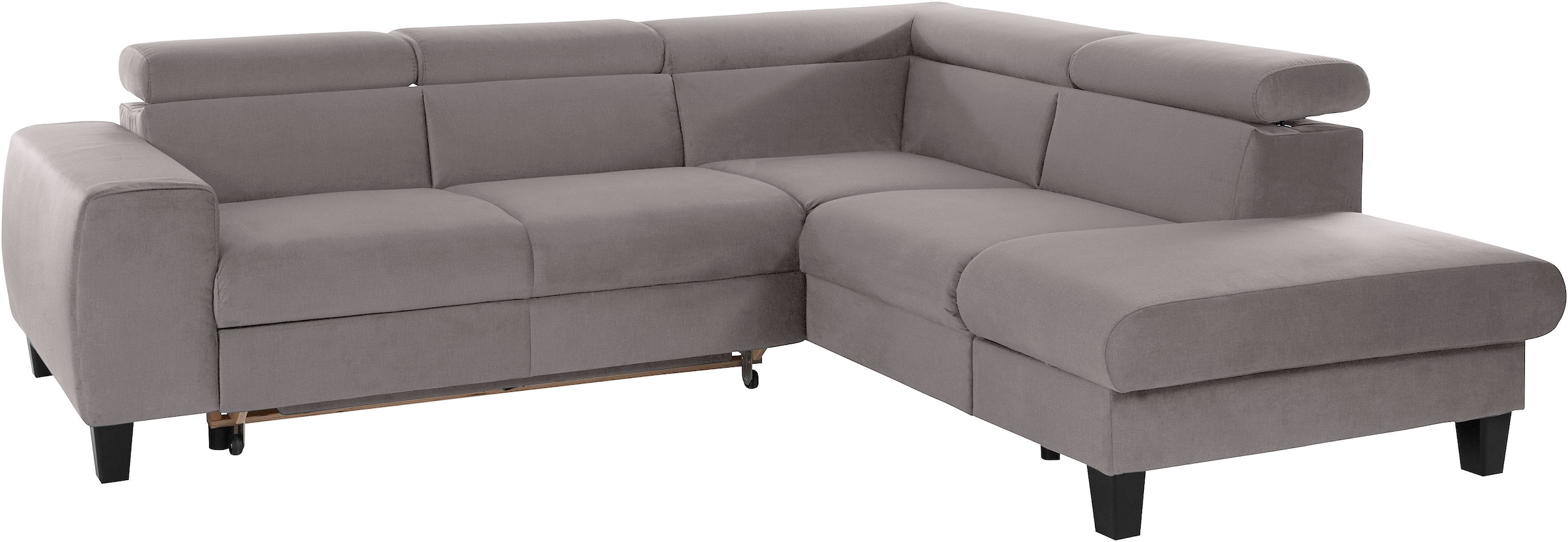 COTTA Ecksofa »Morven L-Form«, Kopfteilverstellung, wahlweise mit Bettfunktion und Bettkasten