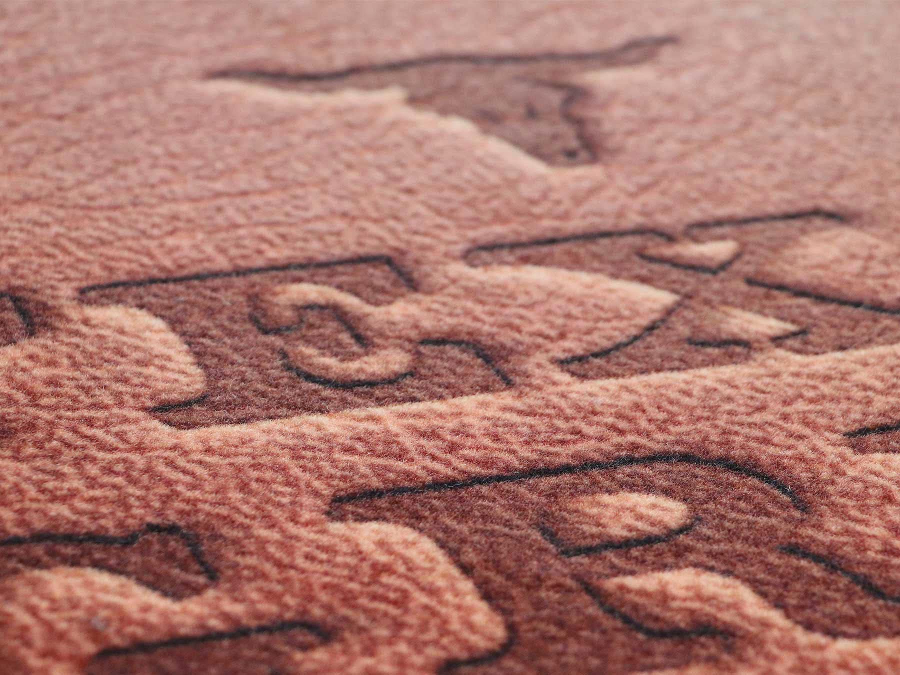 Primaflor-Ideen in Textil Fussmatte »BBQ Grillunterlage TEXAS, Made in Belgium«, rechteckig, 5 mm Höhe, Grillmatte ideal als Bodenschutz, mit Spruch, rutschhemmend, waschbar