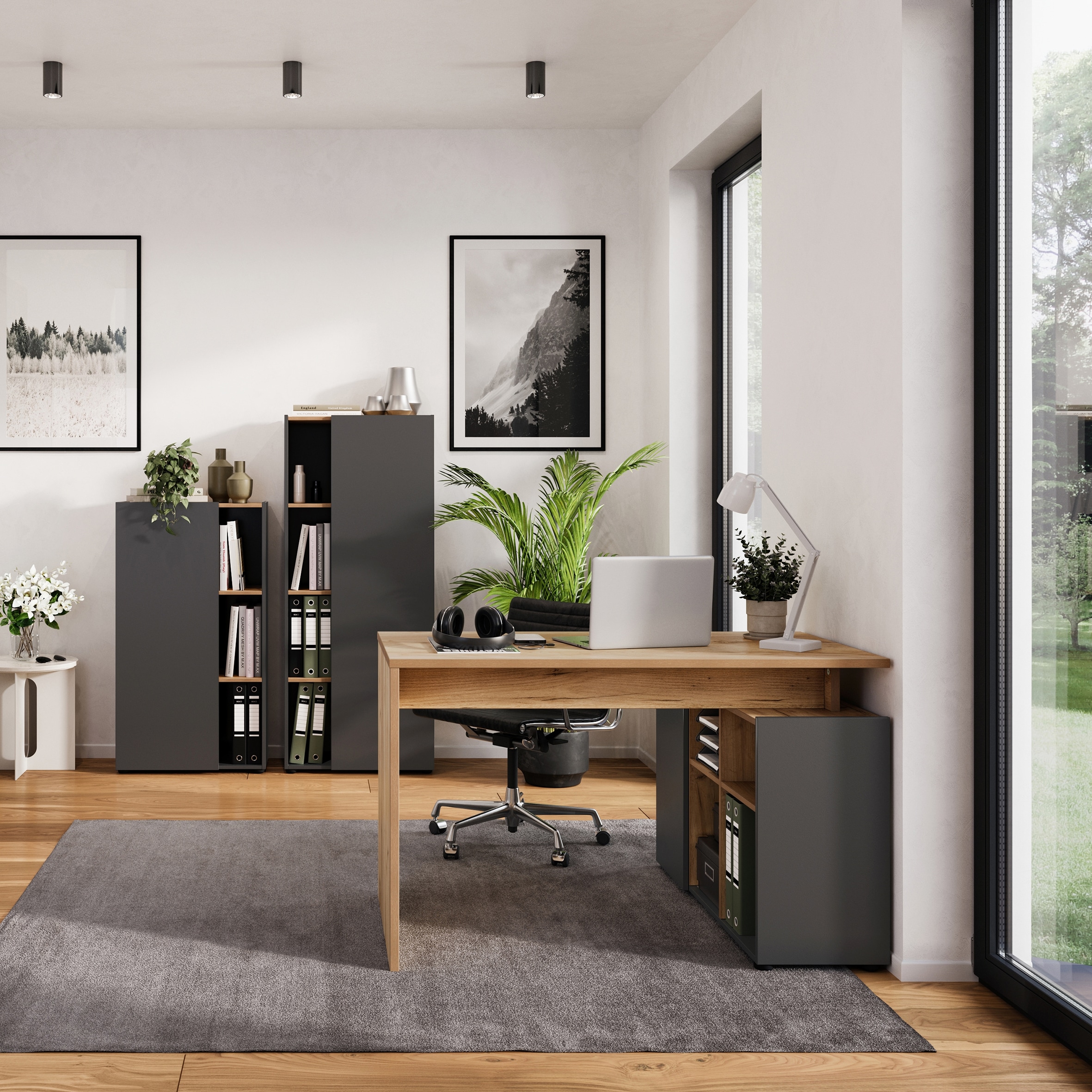 GERMANIA Büromöbel-Set »Adrano« 3 Stk. tlg. mit integriertem Sideboard