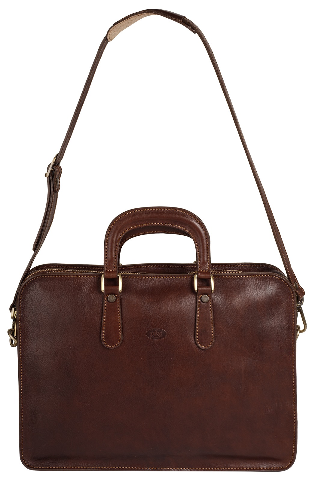 Piké Aktentasche echt Leder, Made in Italy