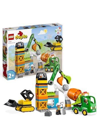 Konstruktionsspielsteine »Baustelle mit Baufahrzeugen (10990), LEGO® DUPLO Town«, (61...