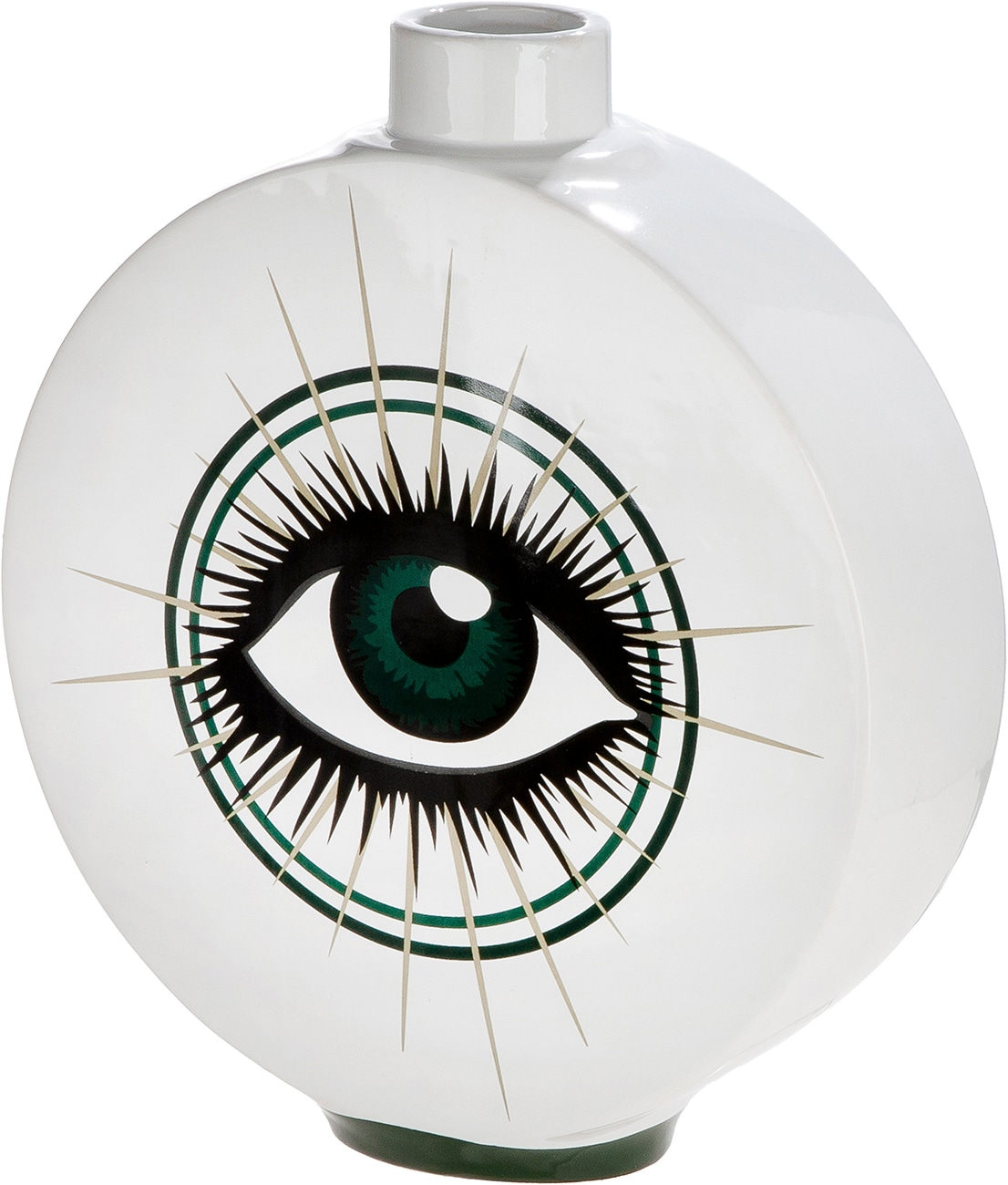 GILDE Tischvase »Deckelvase rund Magic Eye« Deckelvase, Magic Eye, Musterdesign, Aufbewahrung, modern