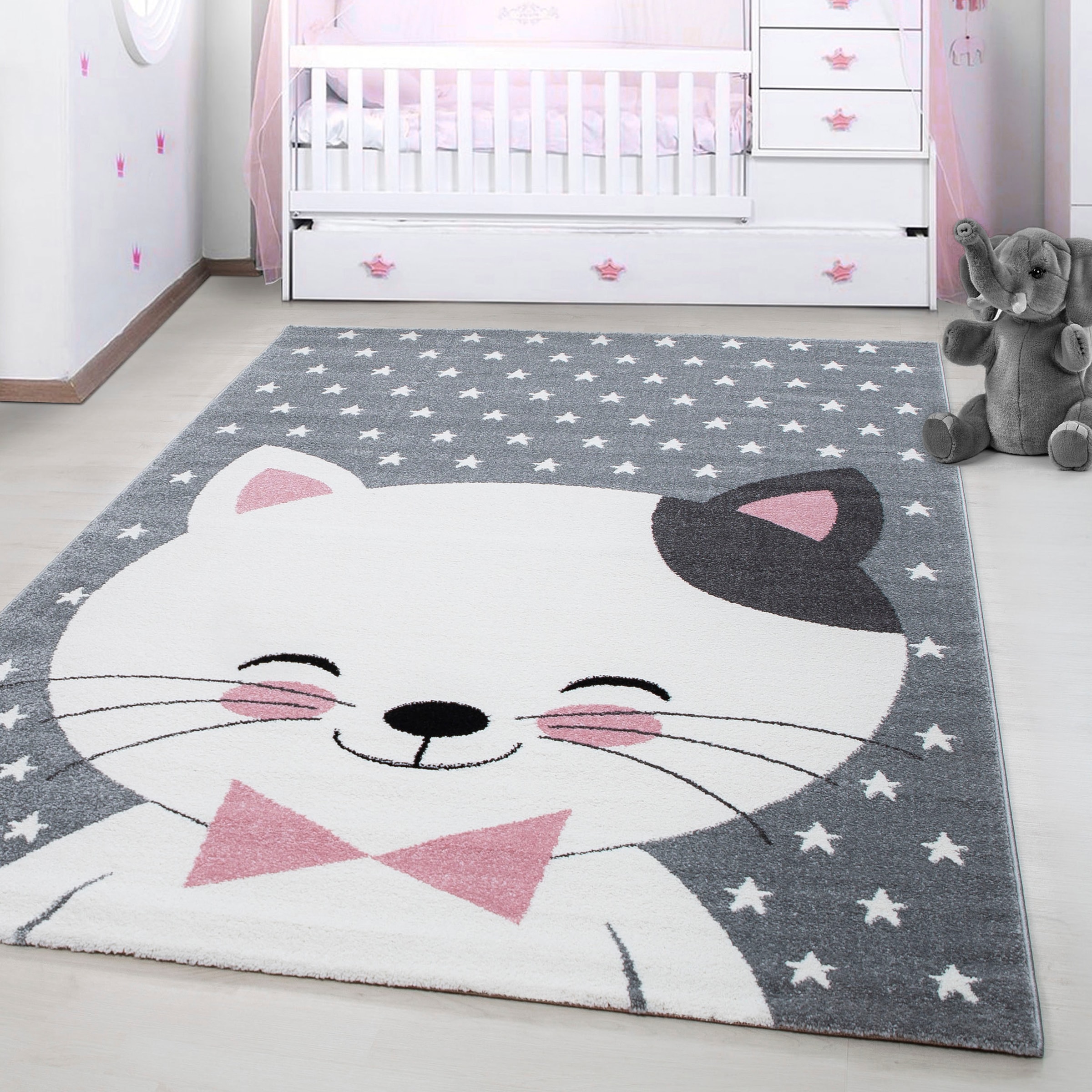 Image of Ayyildiz Teppiche Kinderteppich "Kids 550" rechteckig 12 mm Höhe auch in rund, Tiermotiv, Kurzflor
