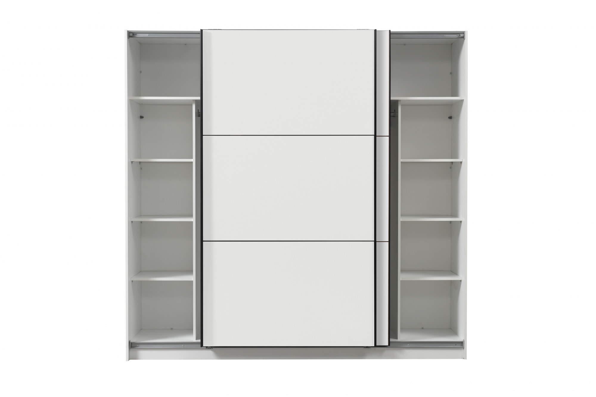 INOSIGN Schwebetürenschrank »Sierra klassischer Kleiderschrank Wäscheschrank 179 oder 217cm breit«, mit kompletter Inneneinteilung, FSC®-zertifizierter Holzwerkstoff