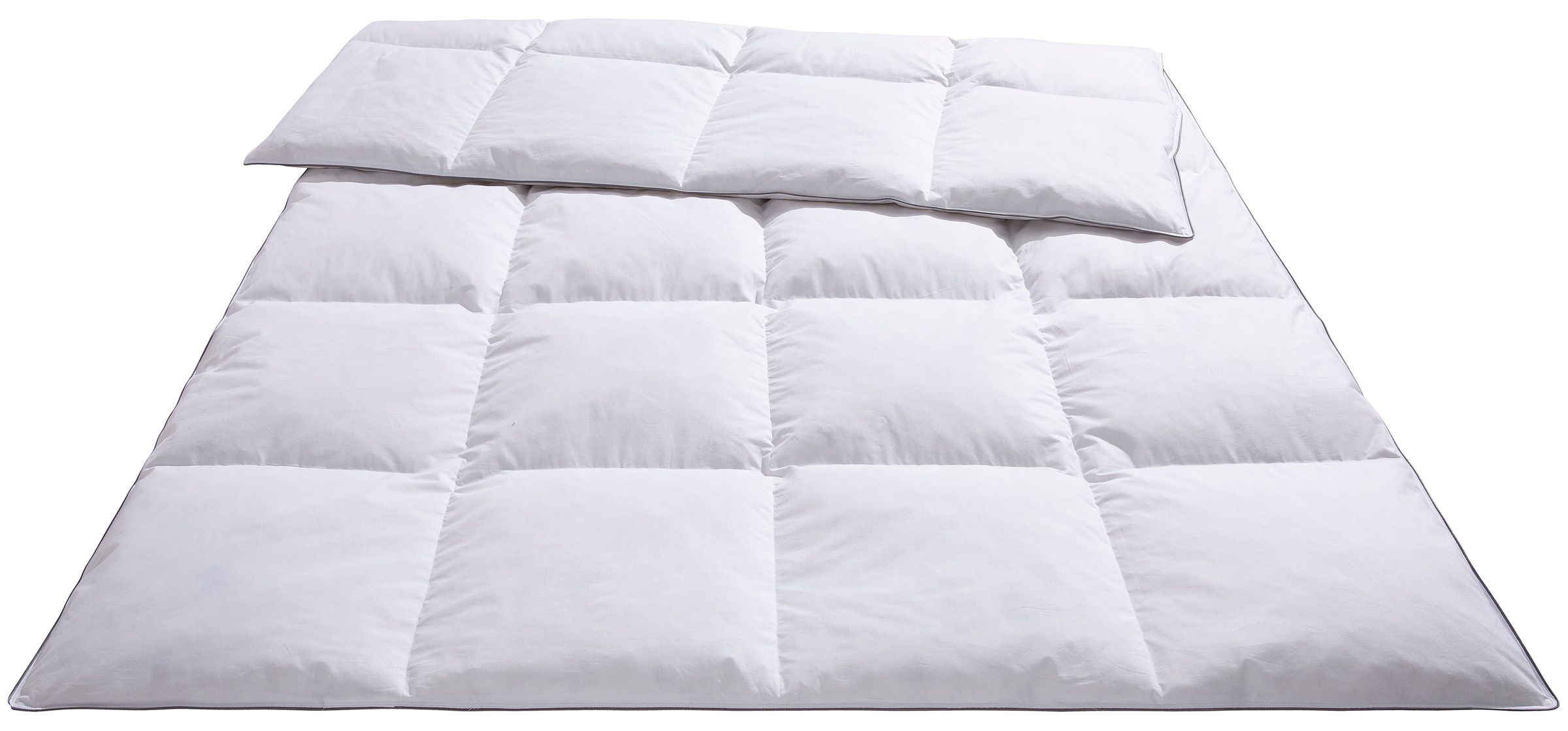 OTTO home Federbettdecke "Forsakar, Bettdecke 135x200 cm, 155x220 cm und weitere Größen" normal Füllung 100% Federn Bezug Baumwolle 1 Stk. tlg. Bettdecken, Sommer, Winter, Decke, Made in Germany, hautfreundlich