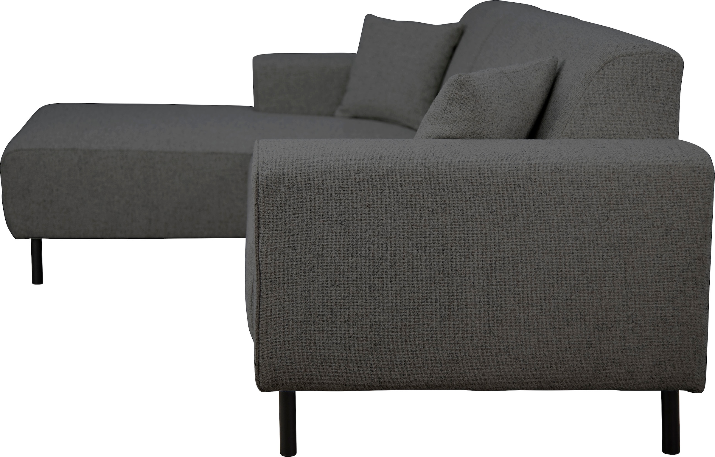 Home affaire Ecksofa »ARROS L-Form mit Wellenunterfederung, Masse B/T/H: 235/163/81 cm«, incl. Zierkissen, mit Recamiere rechts/links bestellbar, auch in Cord