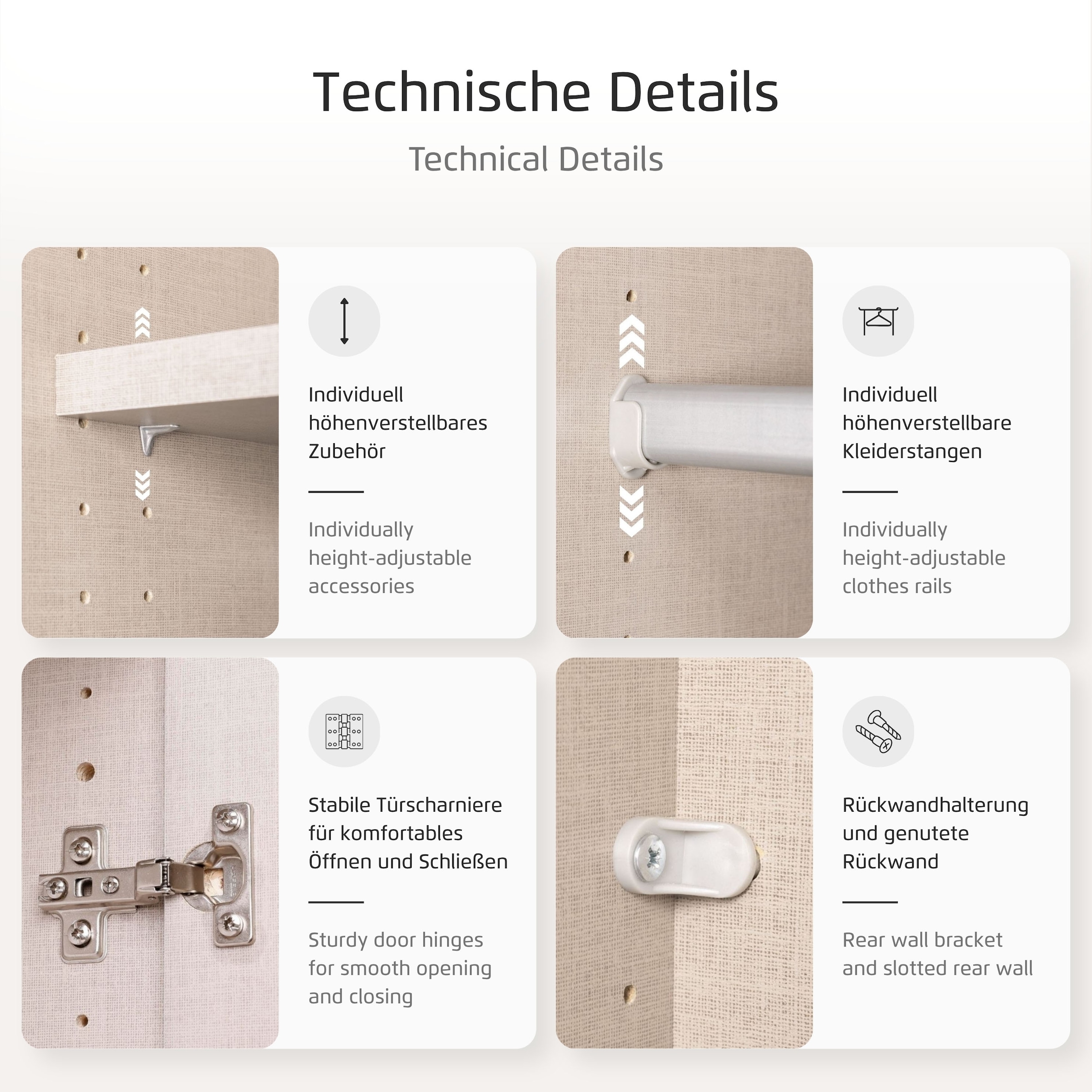 rauch Armoires à vêtements »Schrank Garderobenschrank Mehrzweckschrank Schlafzimmer HERSBRUCK« 3 finitions différentes BASIC/CLASSIC/PREMIUM (incl. soft-close),  avec tiroirs spacieux ainsi que portes-miroirs FABRIQUÉ EN ALLEMAGNE