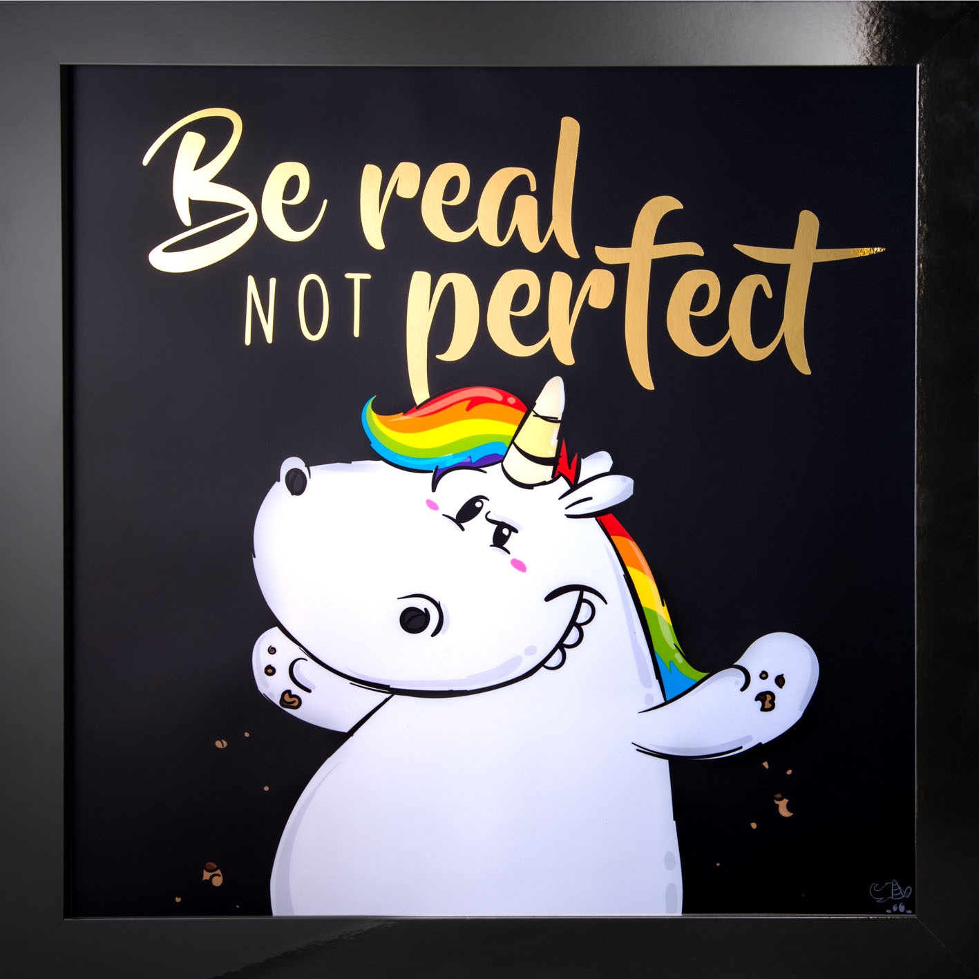 Image of Bönninghoff Bild mit Rahmen »Pummeleinhorn gerahmt«, (1 St.) bei Ackermann Versand Schweiz