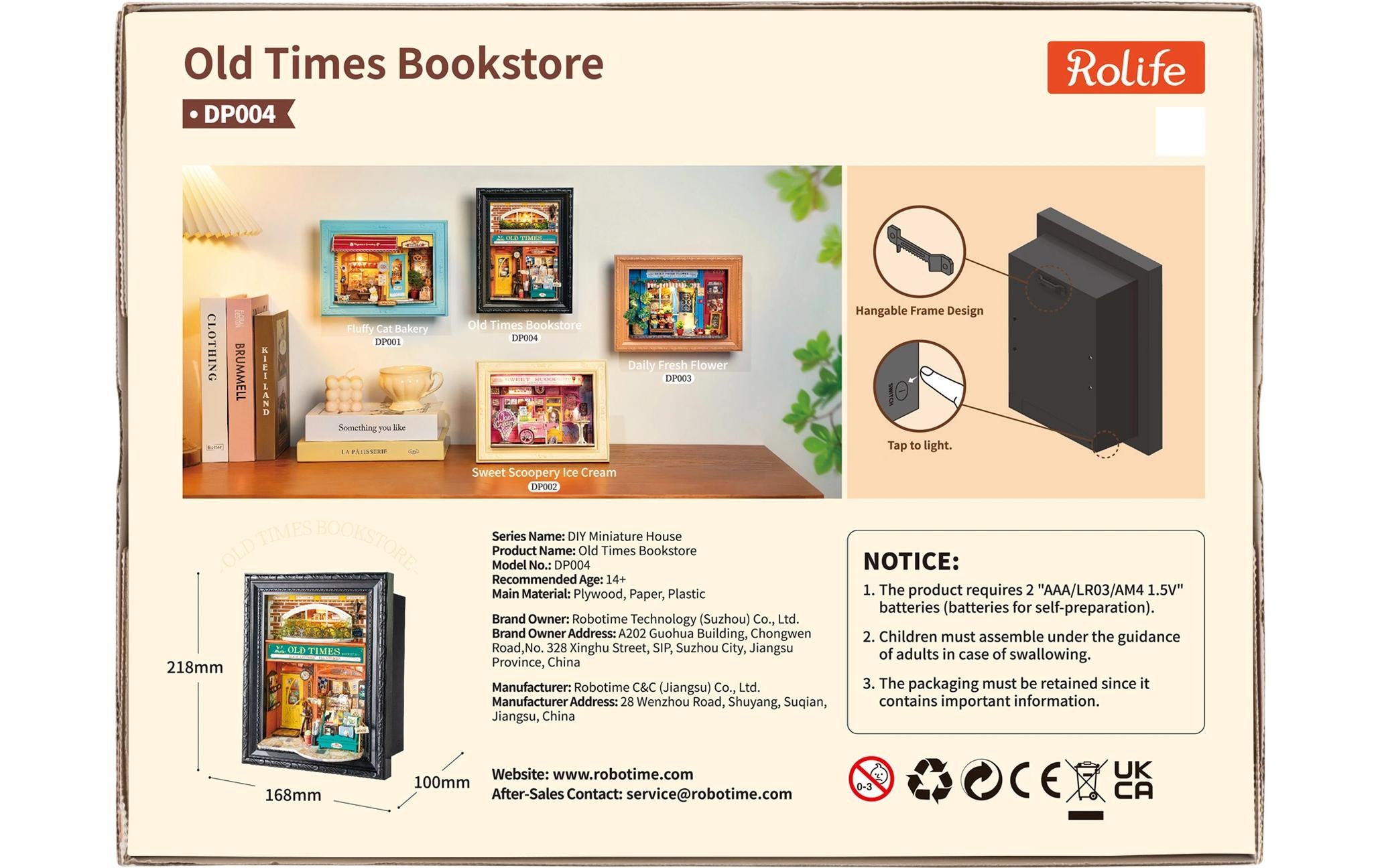   Modellbausatz »Rolife Old Times Bookstore mit LED« 157 Stk. tlg.