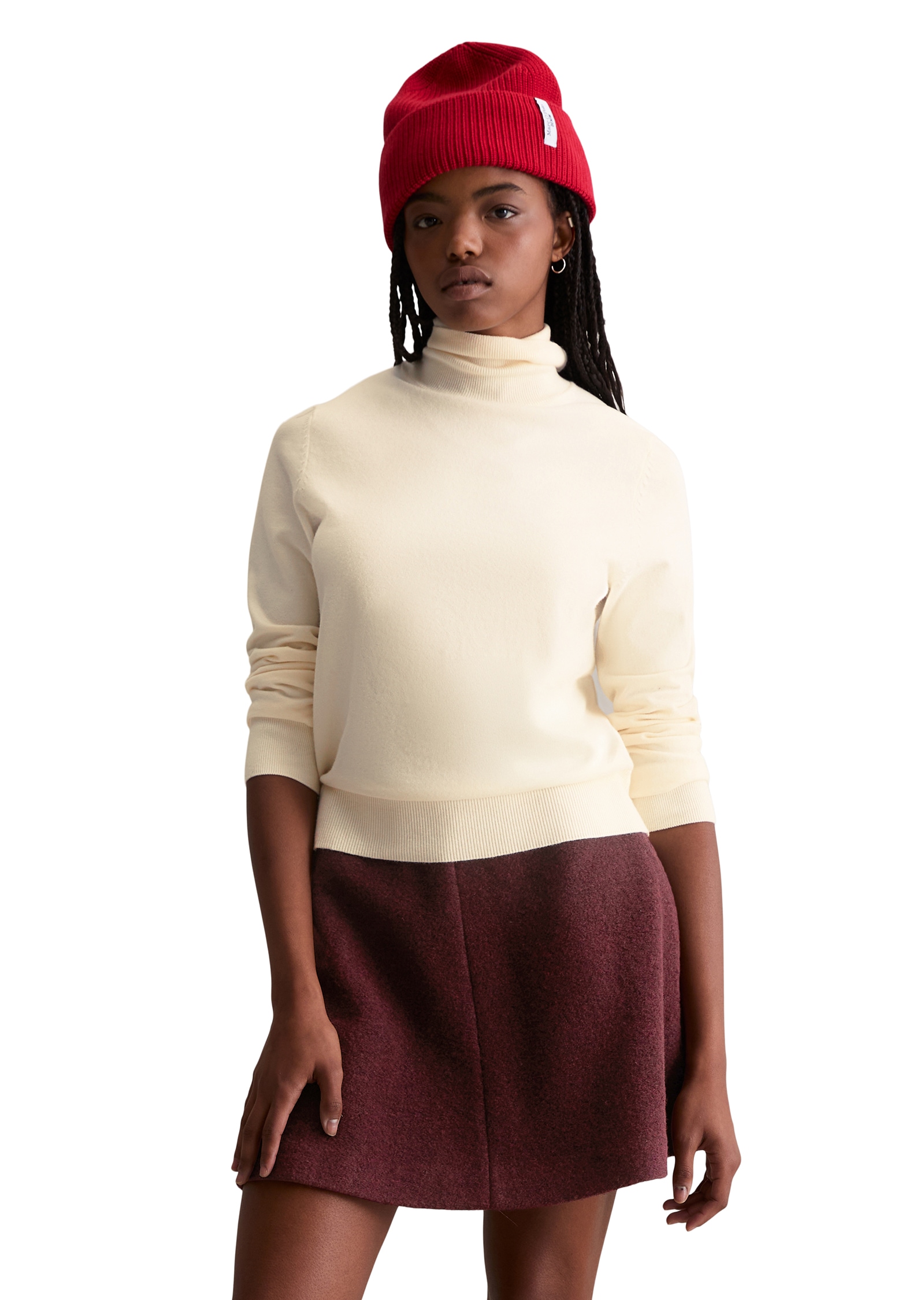 Image of Marc OPolo DENIM Rollkragenpullover Feinstrick, Basic, normale Passform