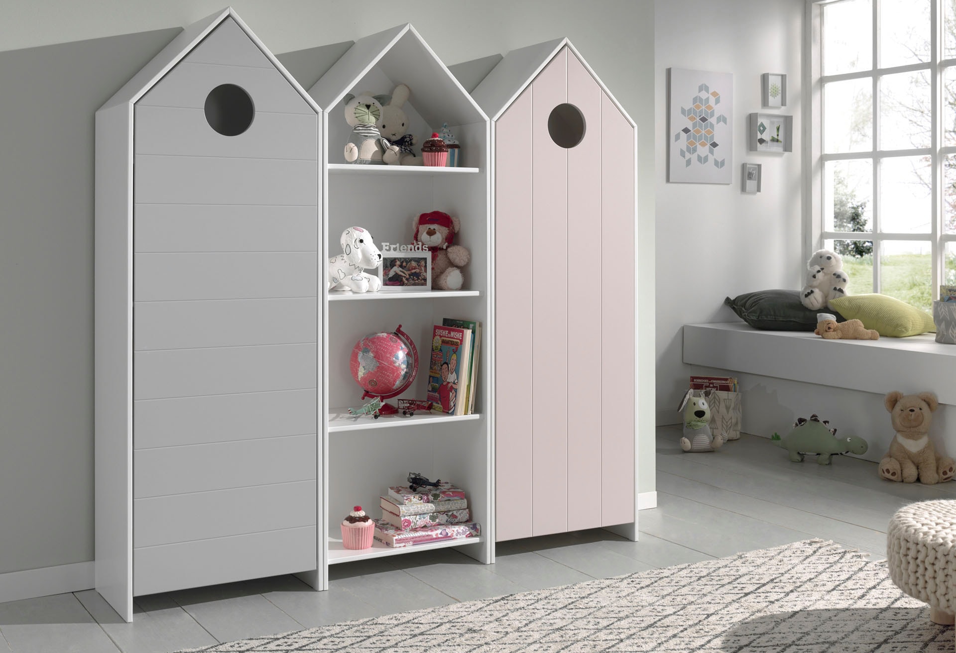 Vipack Armoires à vêtements »Casami, mit Soft-Close, viel Stauraum, TOP modern« L/H/P env. 57,6x171,3x37 cm, différentes couleurs, style maison de plage,  utilisable comme armoire à vêtements/linge, usage universel