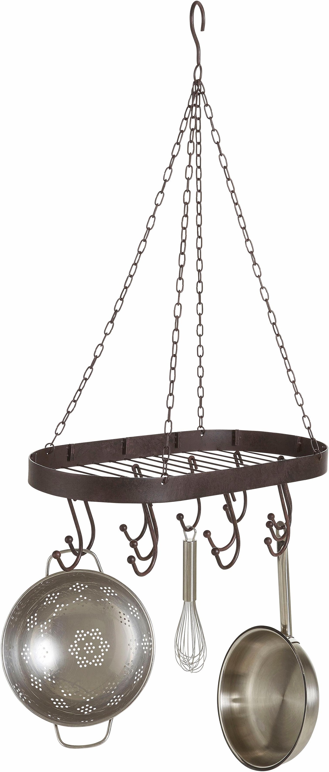 Image of Home affaire Hängekorb »Antik II«, antikbraun, mit 12 Haken bei Ackermann Versand Schweiz