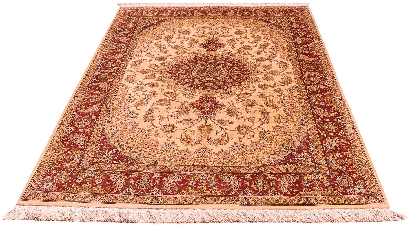 Image of morgenland Seidenteppich »China Seide Medaillon 198 x 137 cm«, rechteckig, 1 mm Höhe, Unikat mit Zertifikat bei Ackermann Versand Schweiz