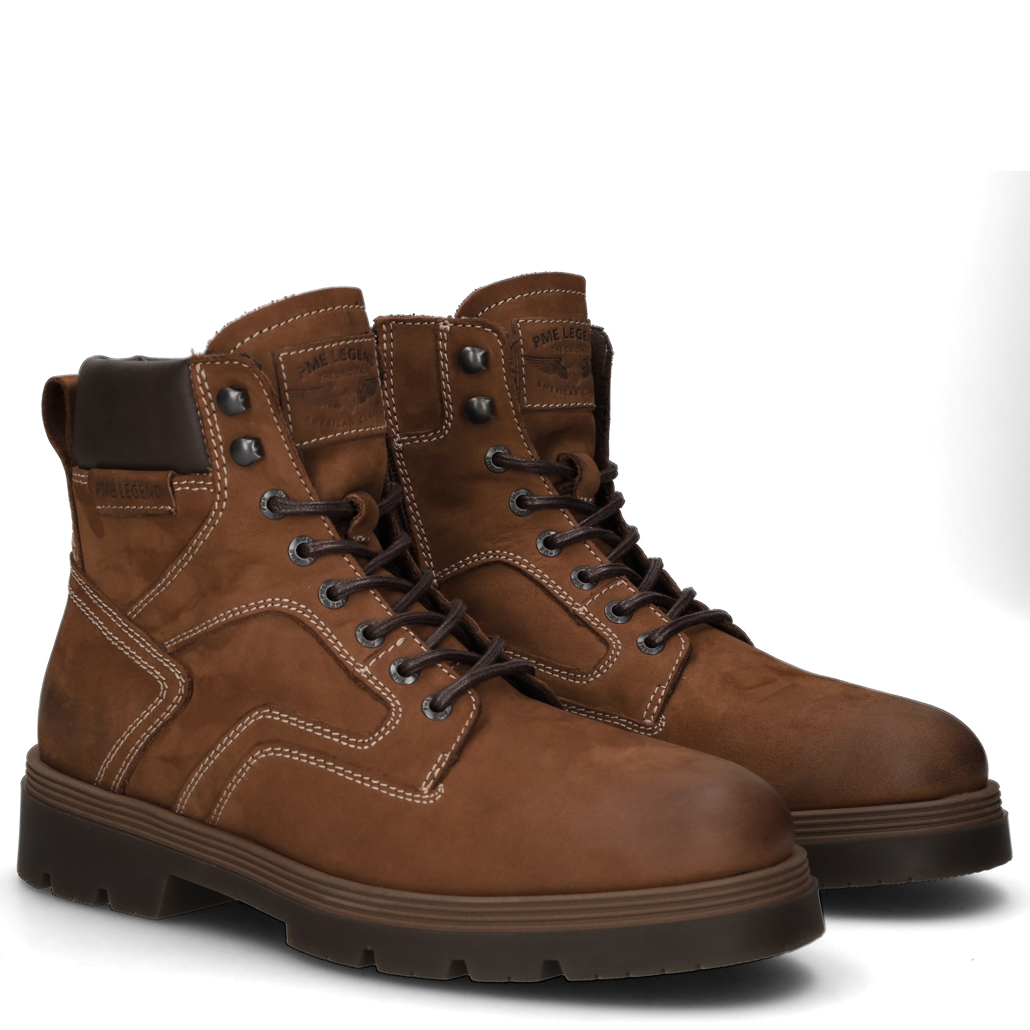 Image of PME LEGEND Schnürstiefelette "SKYVAN" Schnürboots, Workerboots mit Anziehlasche, Reissverschluss