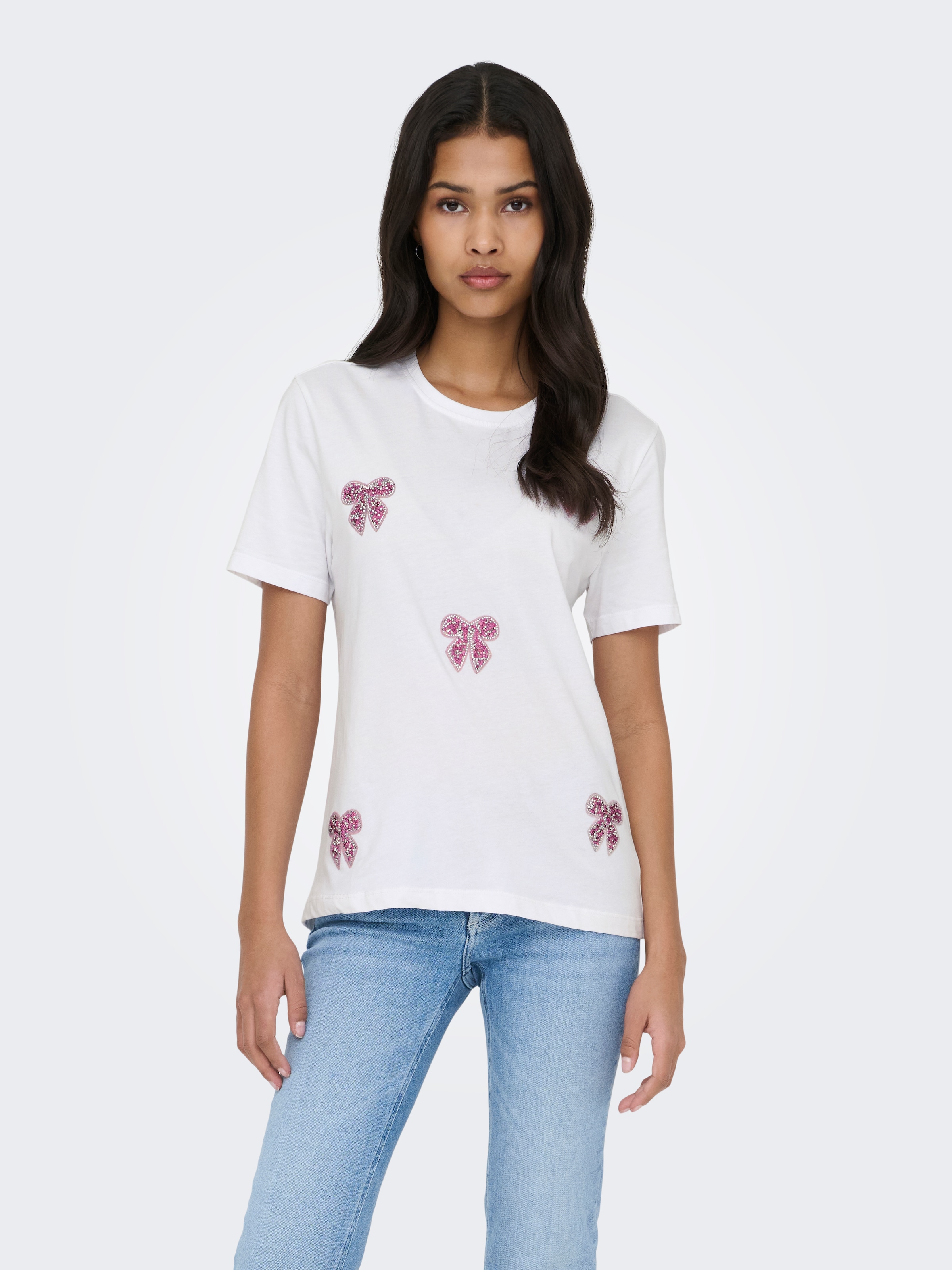 ONLY T-shirt à manches courtes »ONLKITA REG S/S PRINT TOP NOOS«