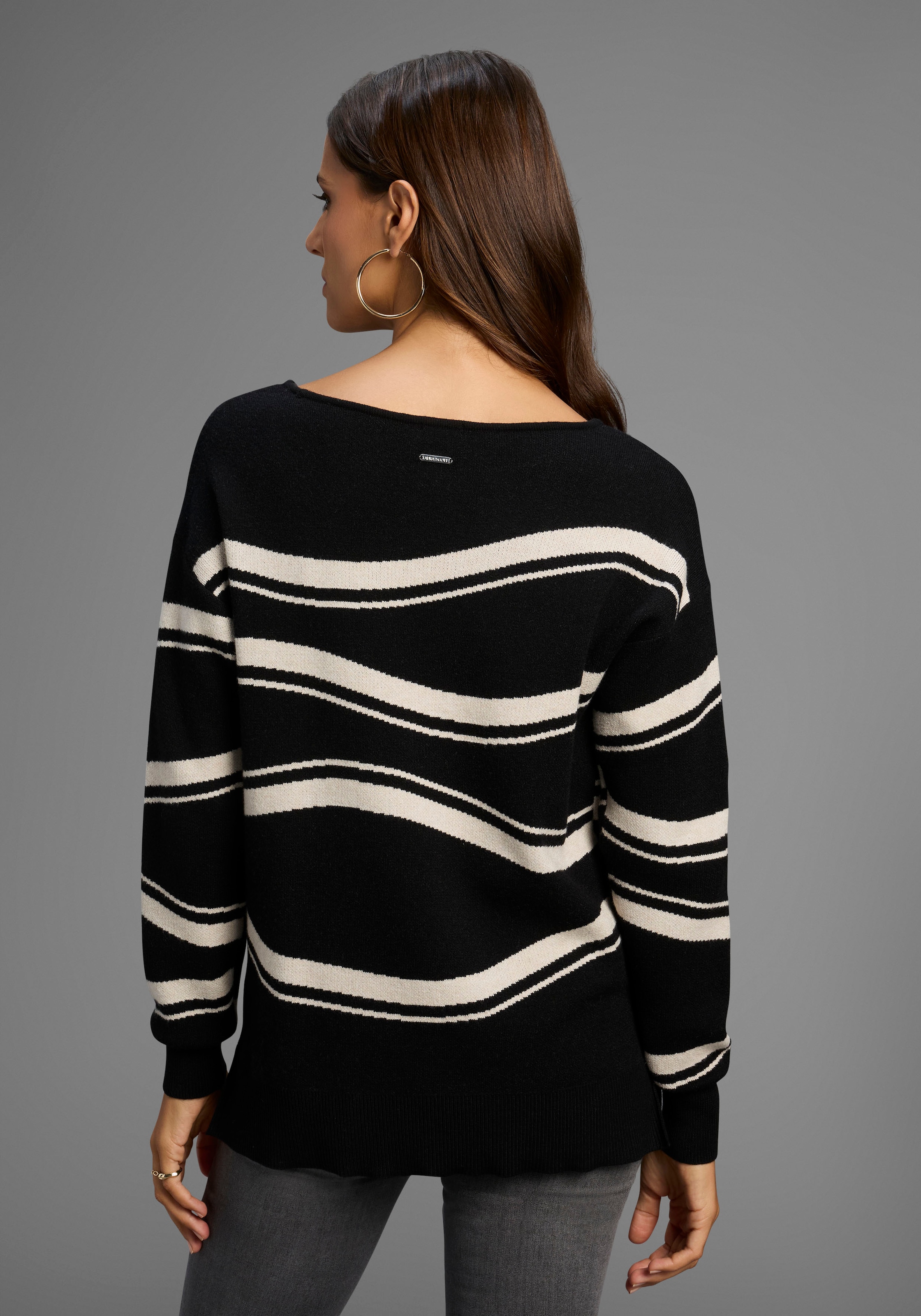 Laura Scott Strickpullover, mit schönem Streifenmuster - NEUE KOLLEKTION