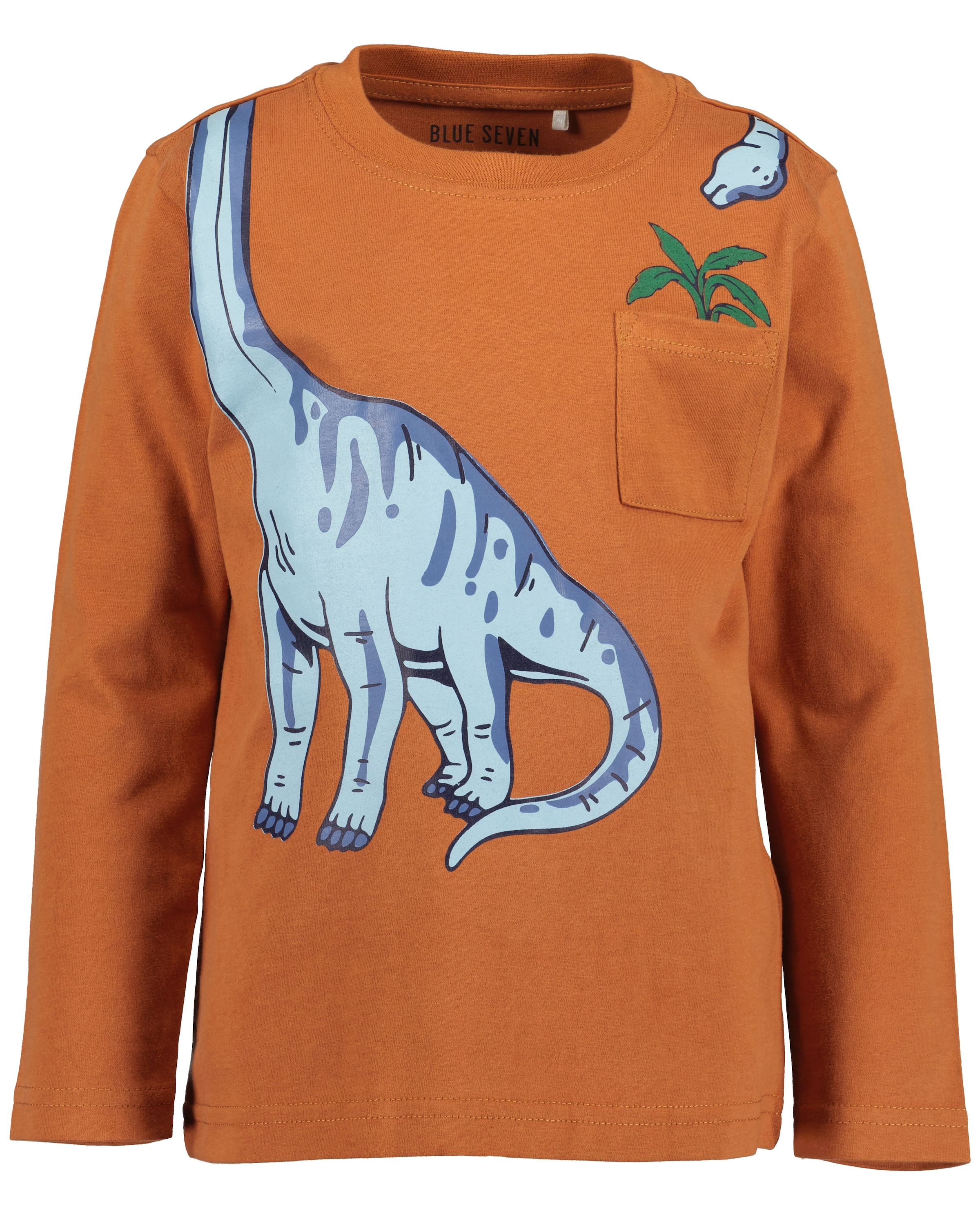 Blue Seven Langarmshirt, (Packung, 2 tlg.), mit coolen Dino-Motiven