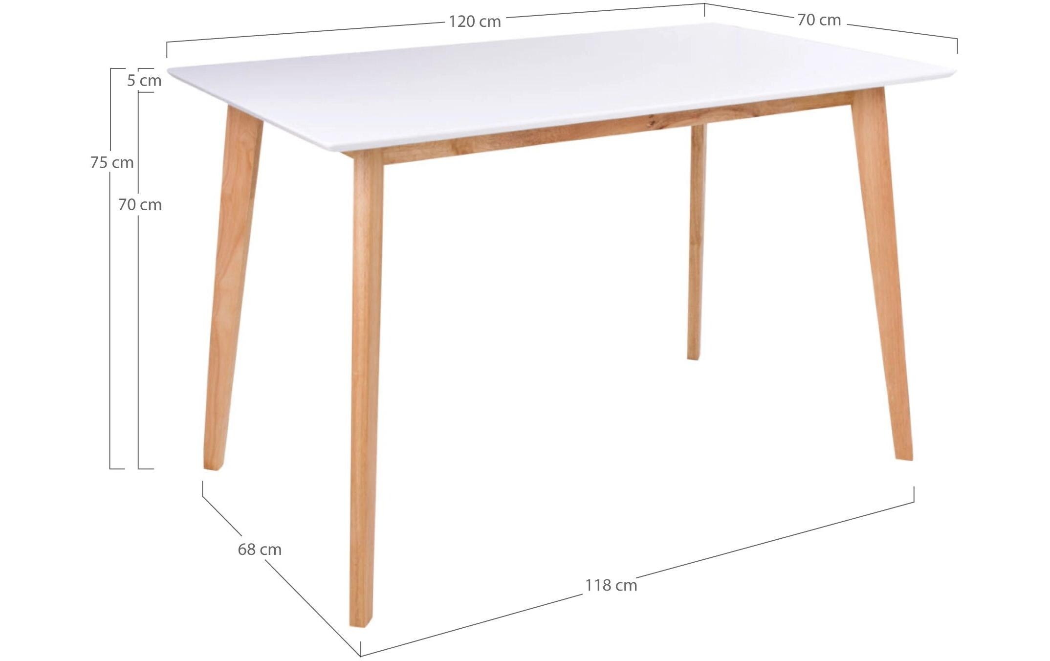 House Nordic Esstisch »Tisch Vojens 120 x 75 cm«