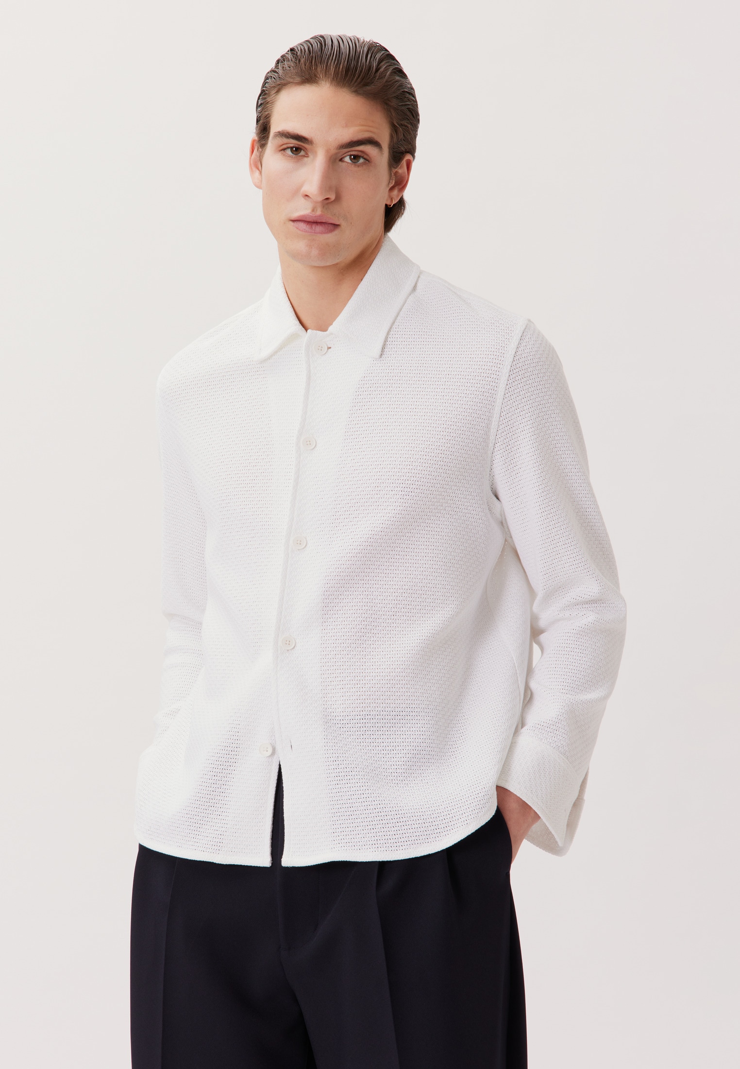 studio seidensticker Businesshemd »Studio« Regular 1/1 Reverskragen Struktur
