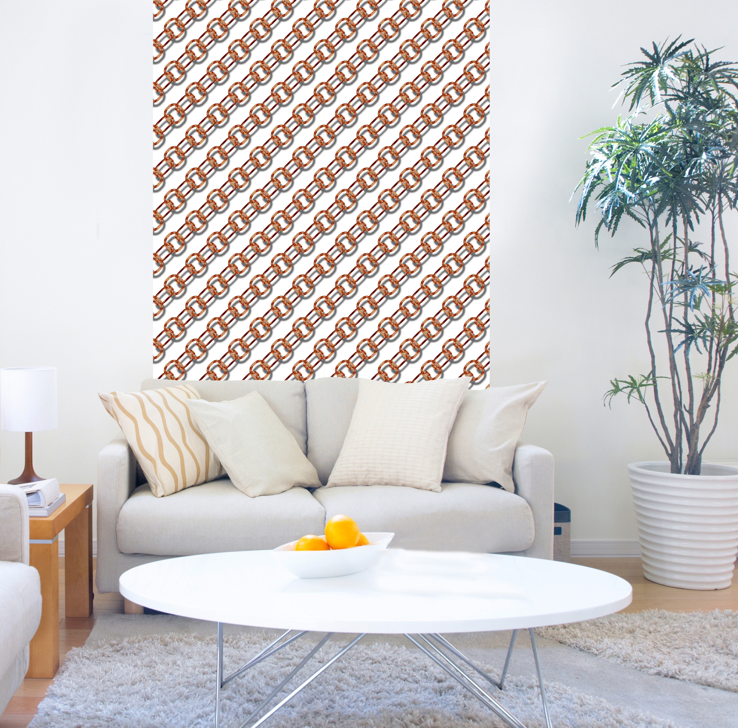 queence Vinyltapete »Iorhieshi«, bedruckt-Barock-Antikoptik-Kunst, 90x250cm, selbstklebend, kinderleichte Anbringung, Sticker