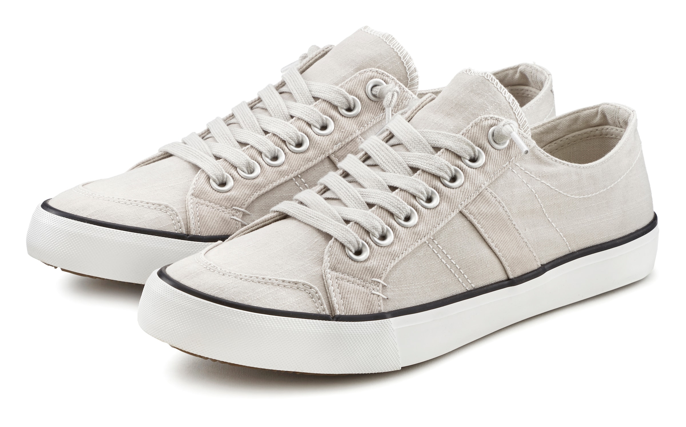 Image of AUTHENTIC LE JOGGER Sneaker "Textilschuh, Stoffschuh, Schnürschuh, Halbschuhe, Freizeitschuhe" Schnürhalbschuh, Slipper, Turnschuh aus weichem Textilmaterial VEGAN