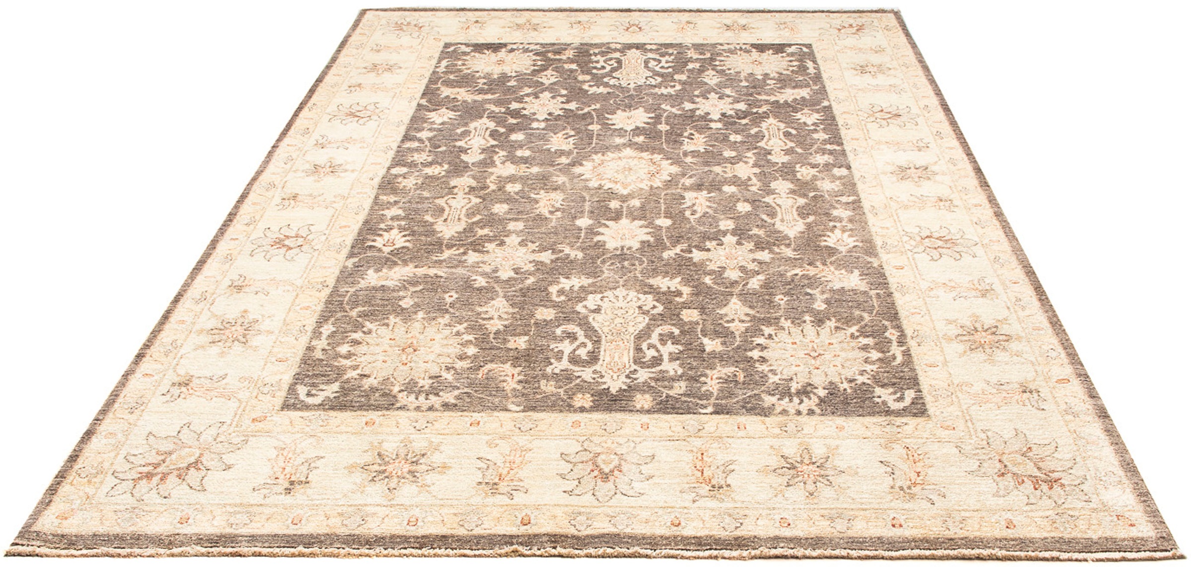Image of morgenland Orientteppich »Ziegler - 236 x 166 cm - beige«, rechteckig, 6 mm Höhe, Wohnzimmer, Handgeknüpft, Einzelstück mit Zertifikat bei Ackermann Versand Schweiz