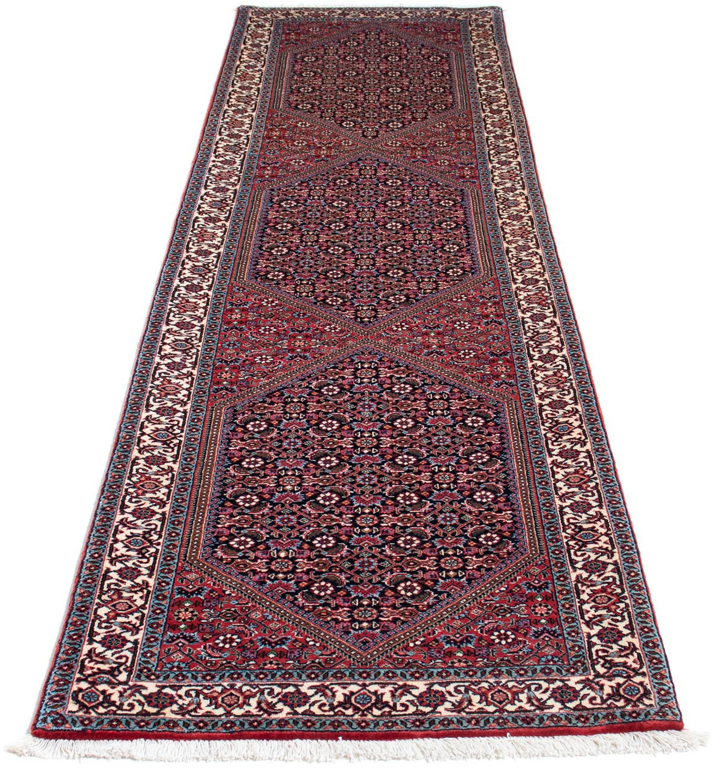 Image of morgenland Orientteppich »Perser - Bidjar - 279 x 73 cm - hellrot«, rechteckig, 15 mm Höhe, Wohnzimmer, Handgeknüpft, Einzelstück mit Zertifikat bei Ackermann Versand Schweiz