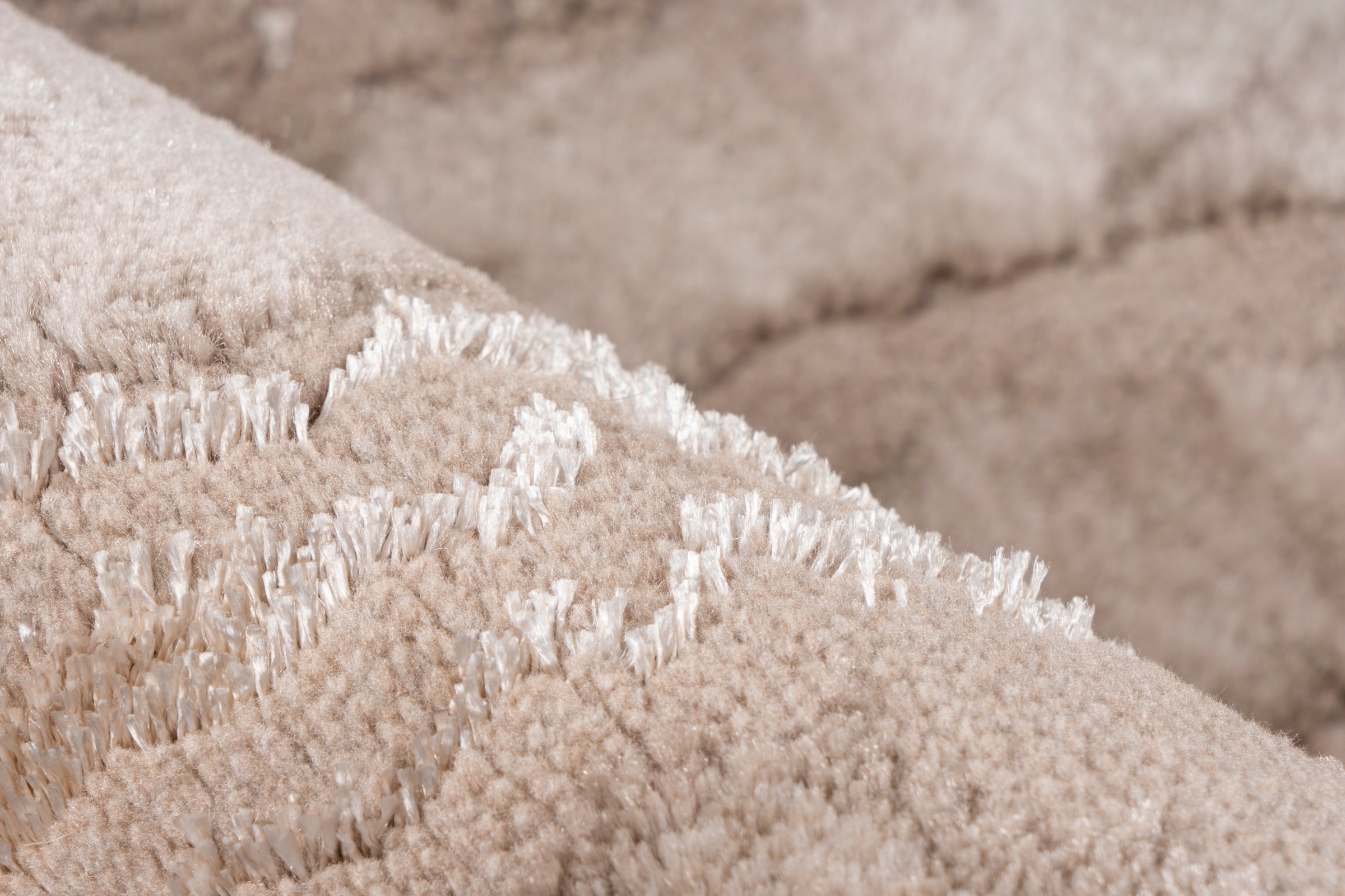 Kayoom Teppich »Mineral 425« rechteckig 12 mm Höhe Kurzflor, Hoch Tief Struktur, Wohnzimmer