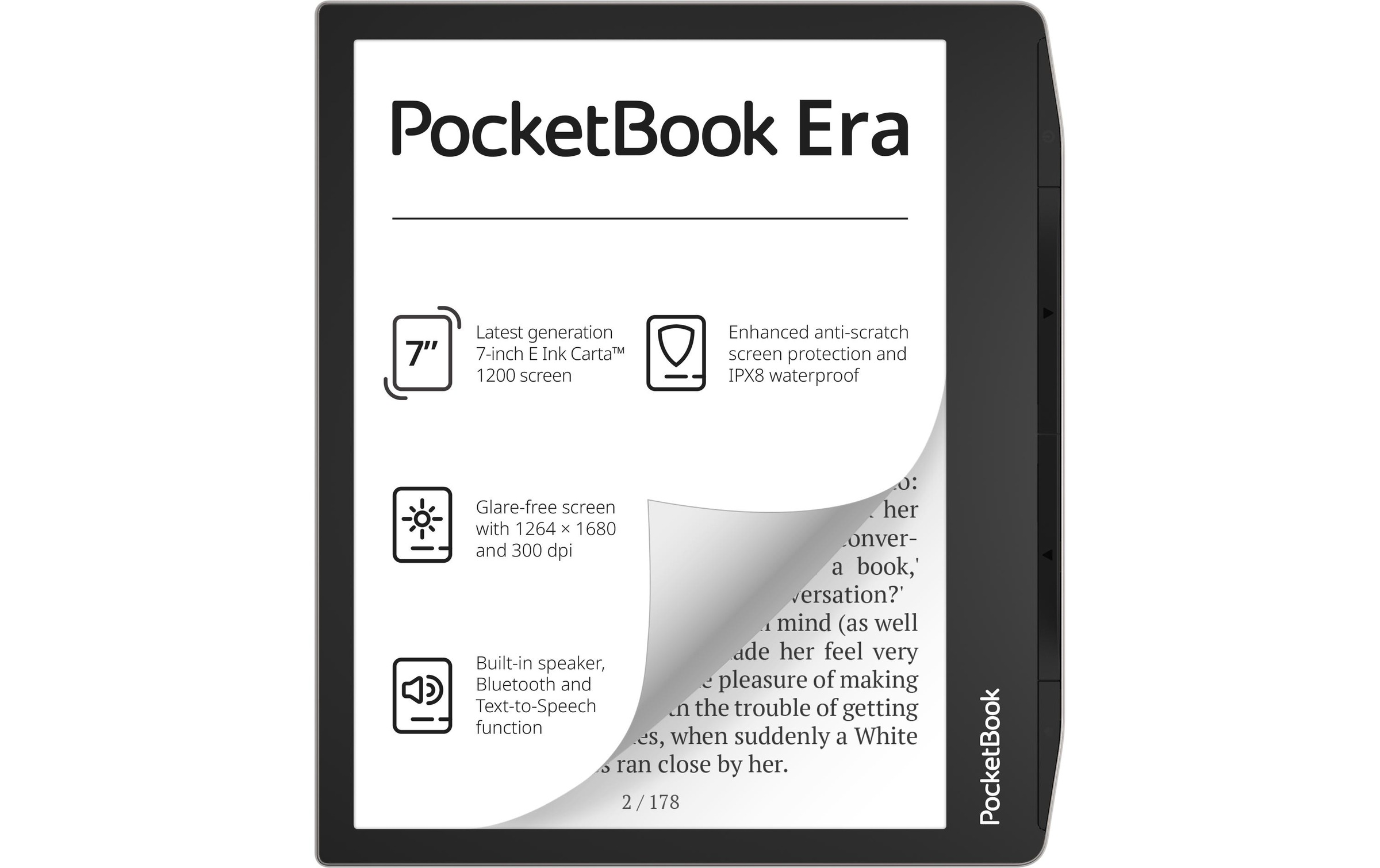 Image of PocketBook E-Book "PocketBook Era 16GB Stardust silver, 300DPI" (7 cm ) )
