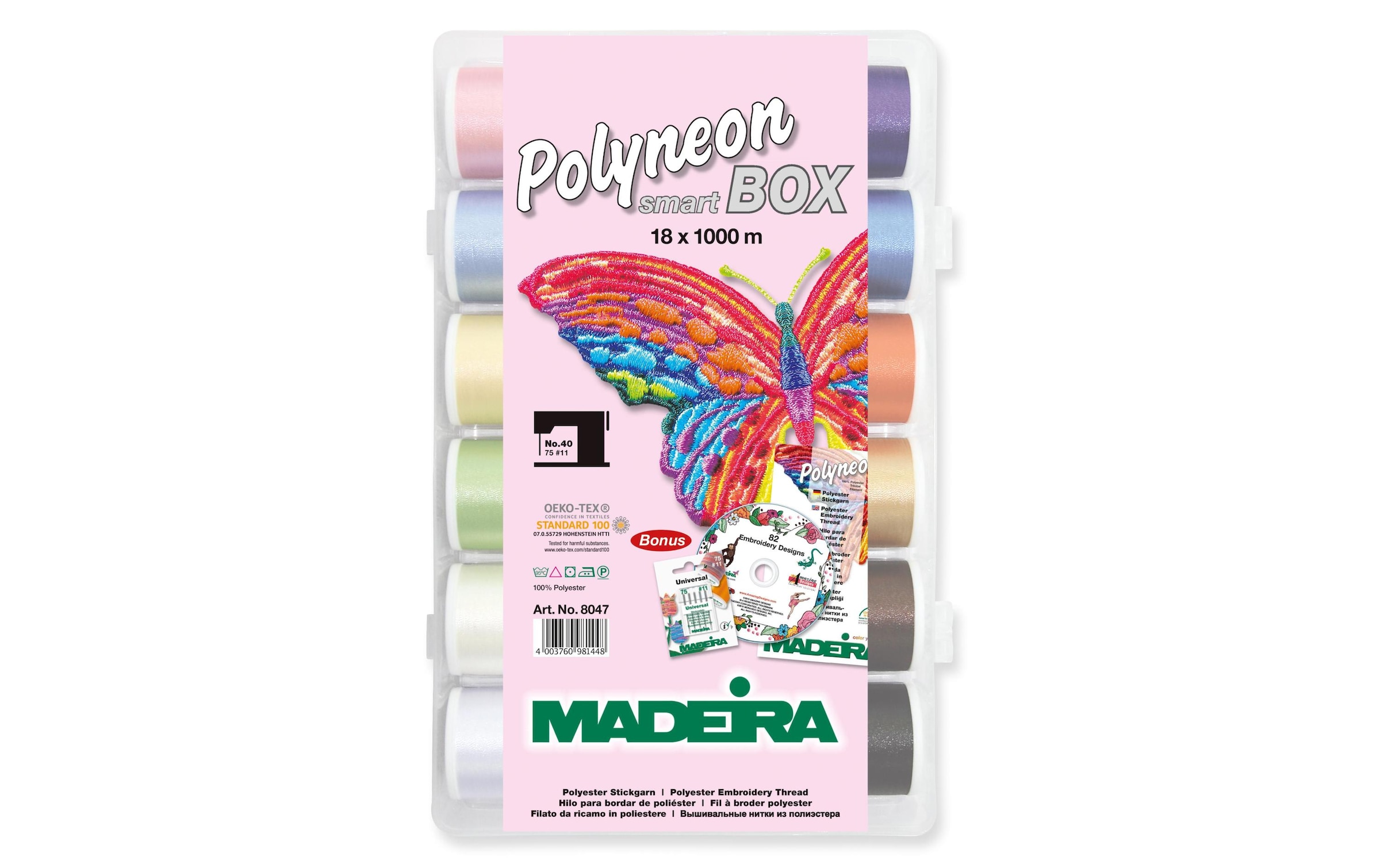 Stickgarn »Madeira Polyneon Smartbox Mehrfarbig«