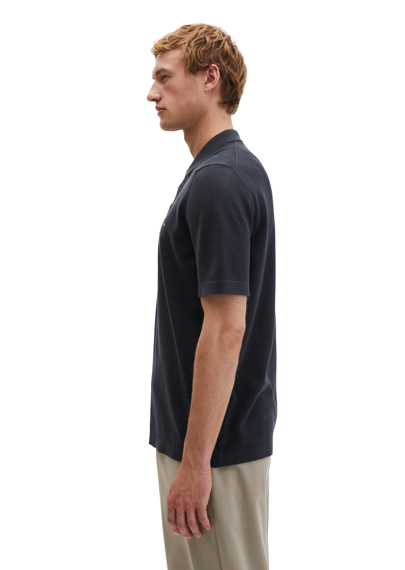 Marc O'Polo Poloshirt »DFB Travel Collection« aus reiner Bio-Baumwolle, Strick-Polo